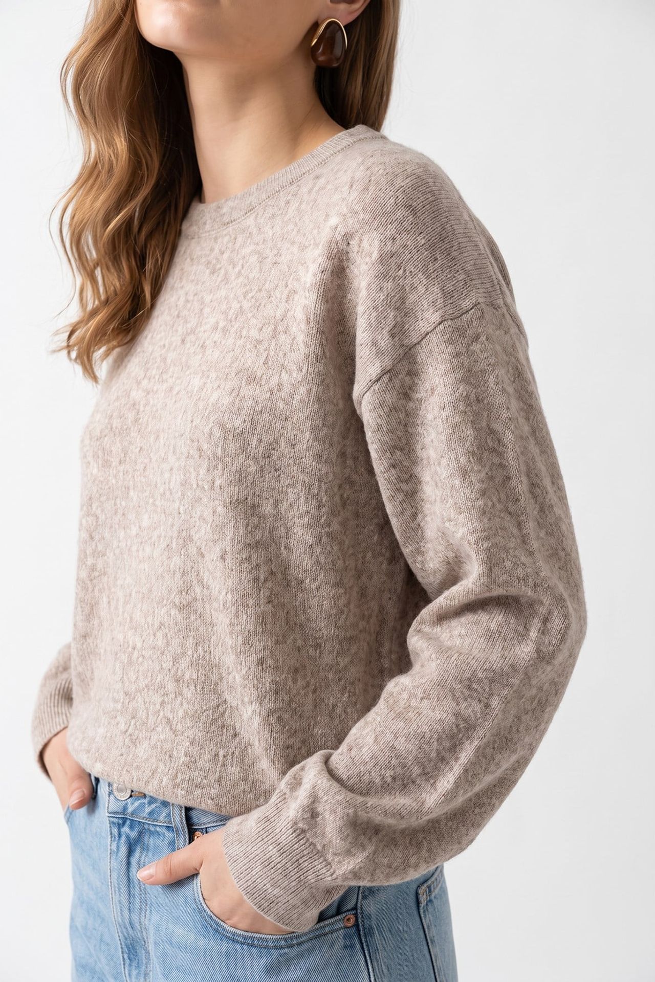 MIXRAY Women's Wool Blend Sweater 3