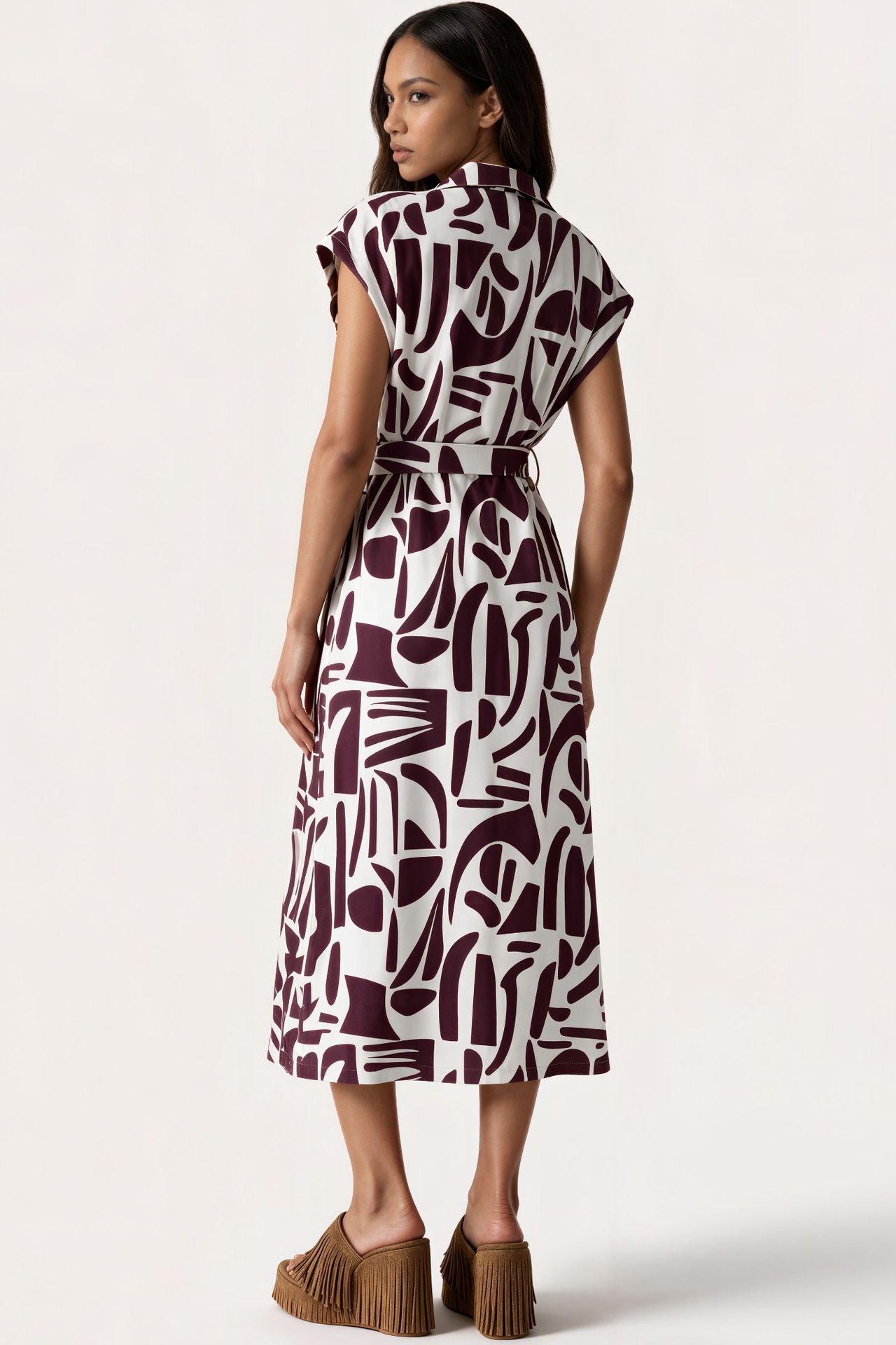 MSN Women's Midi Wrap Dress 3