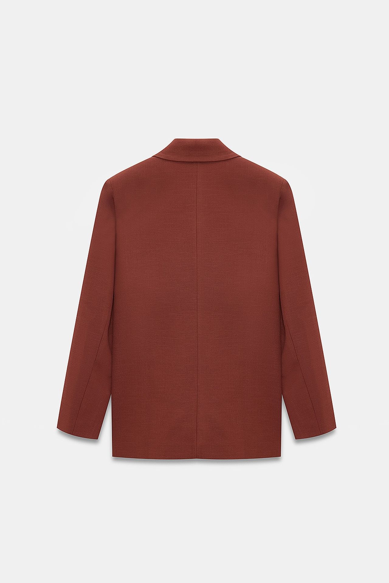 DILVIN Oversize Uzun Krep Blazer Ceket 7