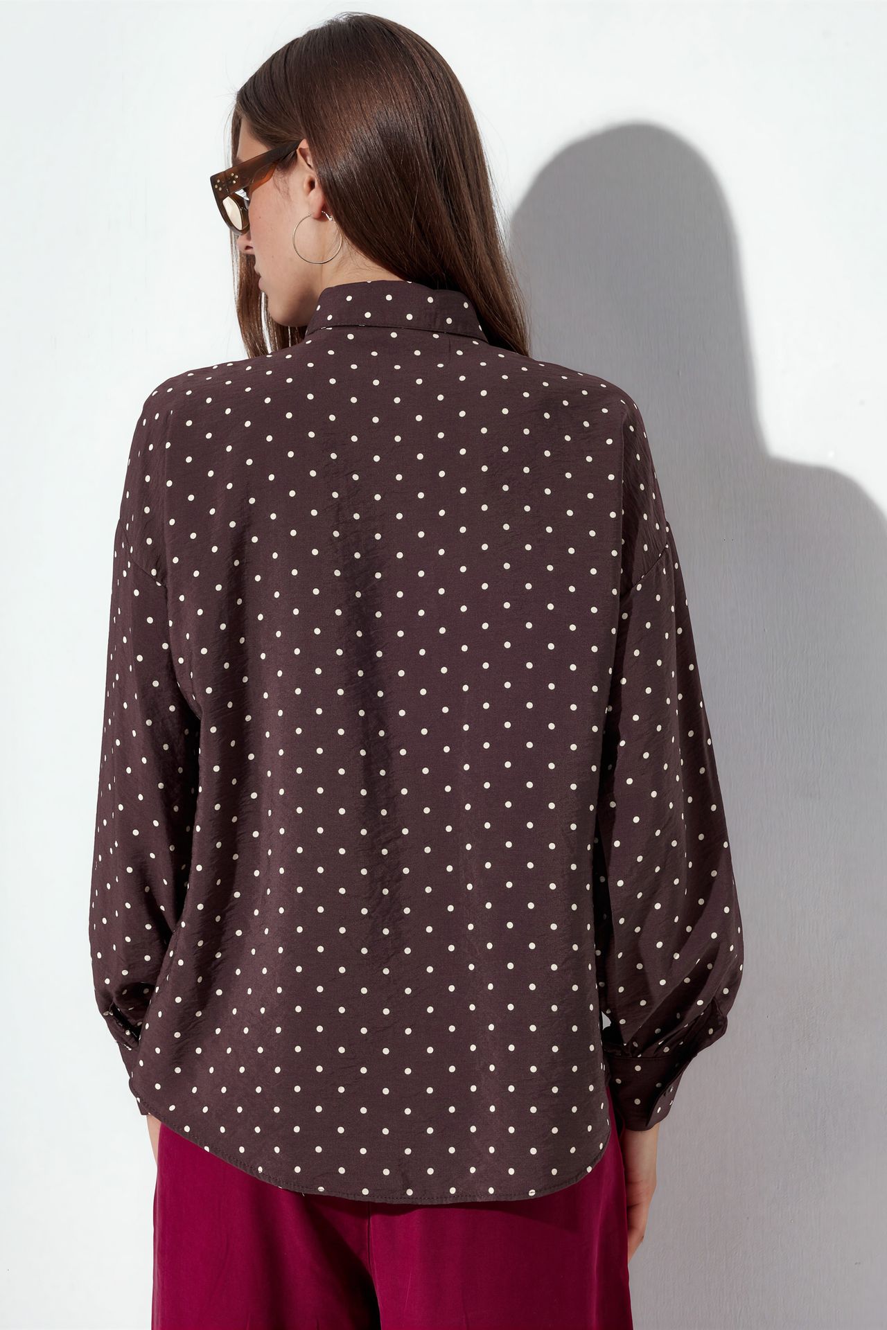 BDART Oversized Polka Dot Crepe Shirt 3