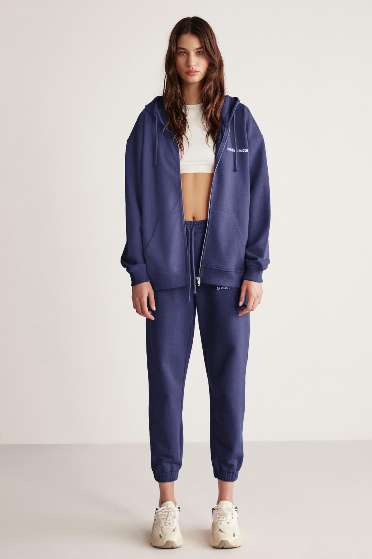 GRIMELANGE Hooded Zip-Front Oversized Sweatshirt 3