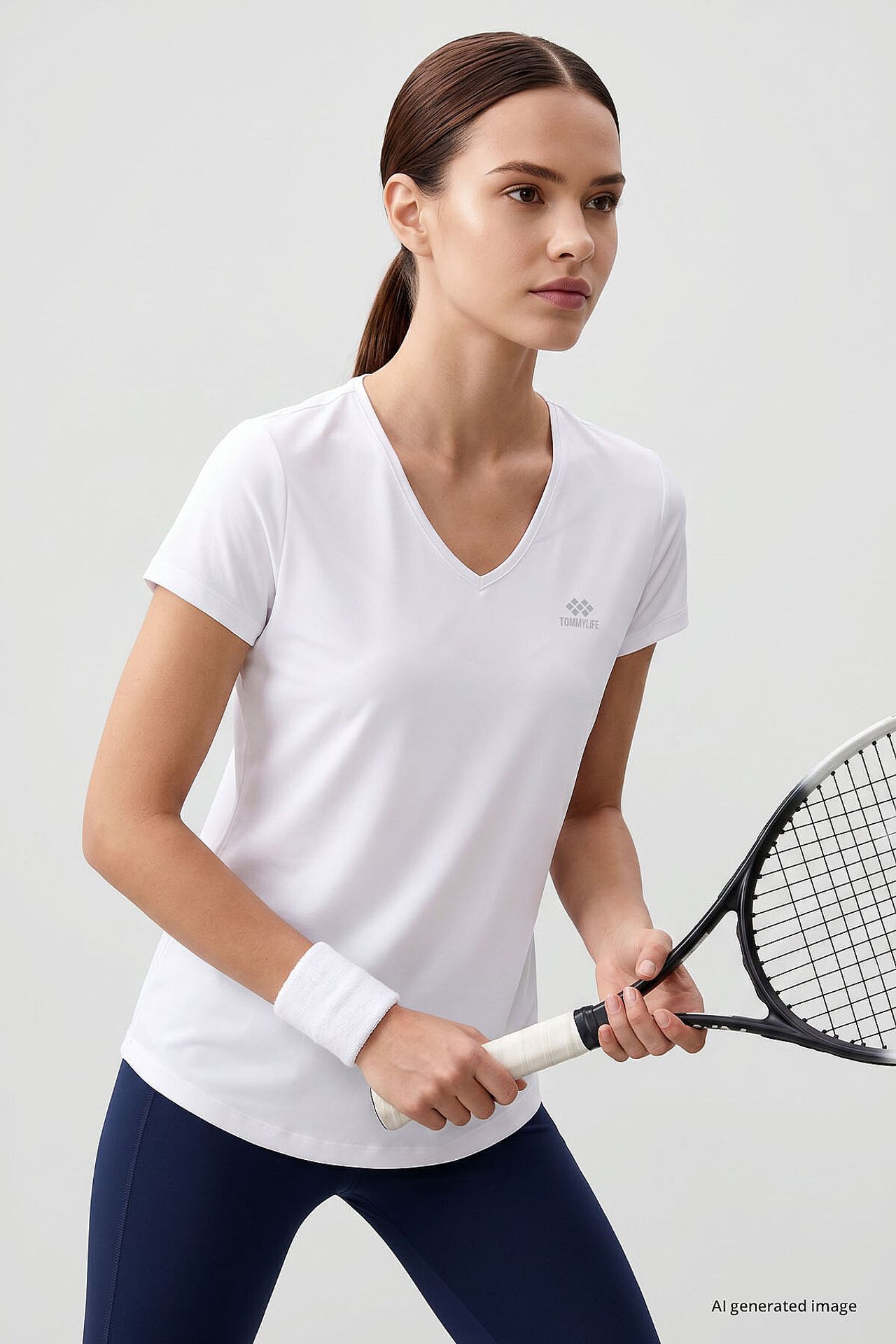 TOMMY Women's Polyester Elastane T-Shirt 3
