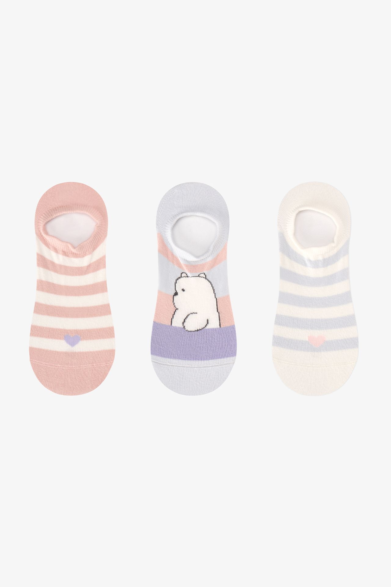 PENTI Sweet Polar Bear Cotton Pair Sneaker Socks 1