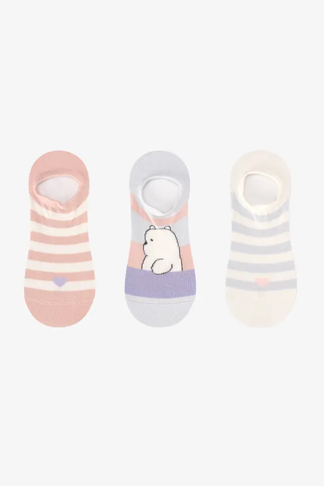 PENTI Sweet Polar Bear Cotton Pair Sneaker Socks