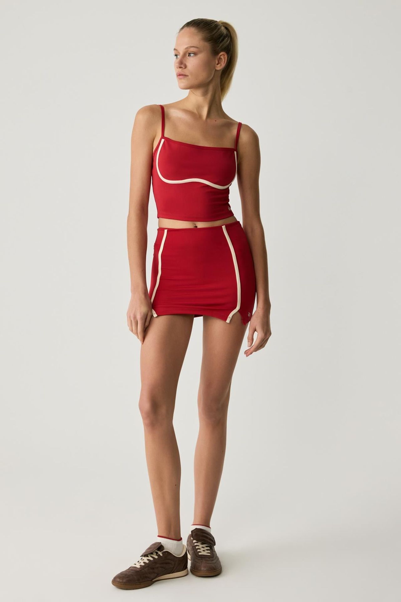 GRIMELANGE High Waist Bodycon Mini Skirt 3