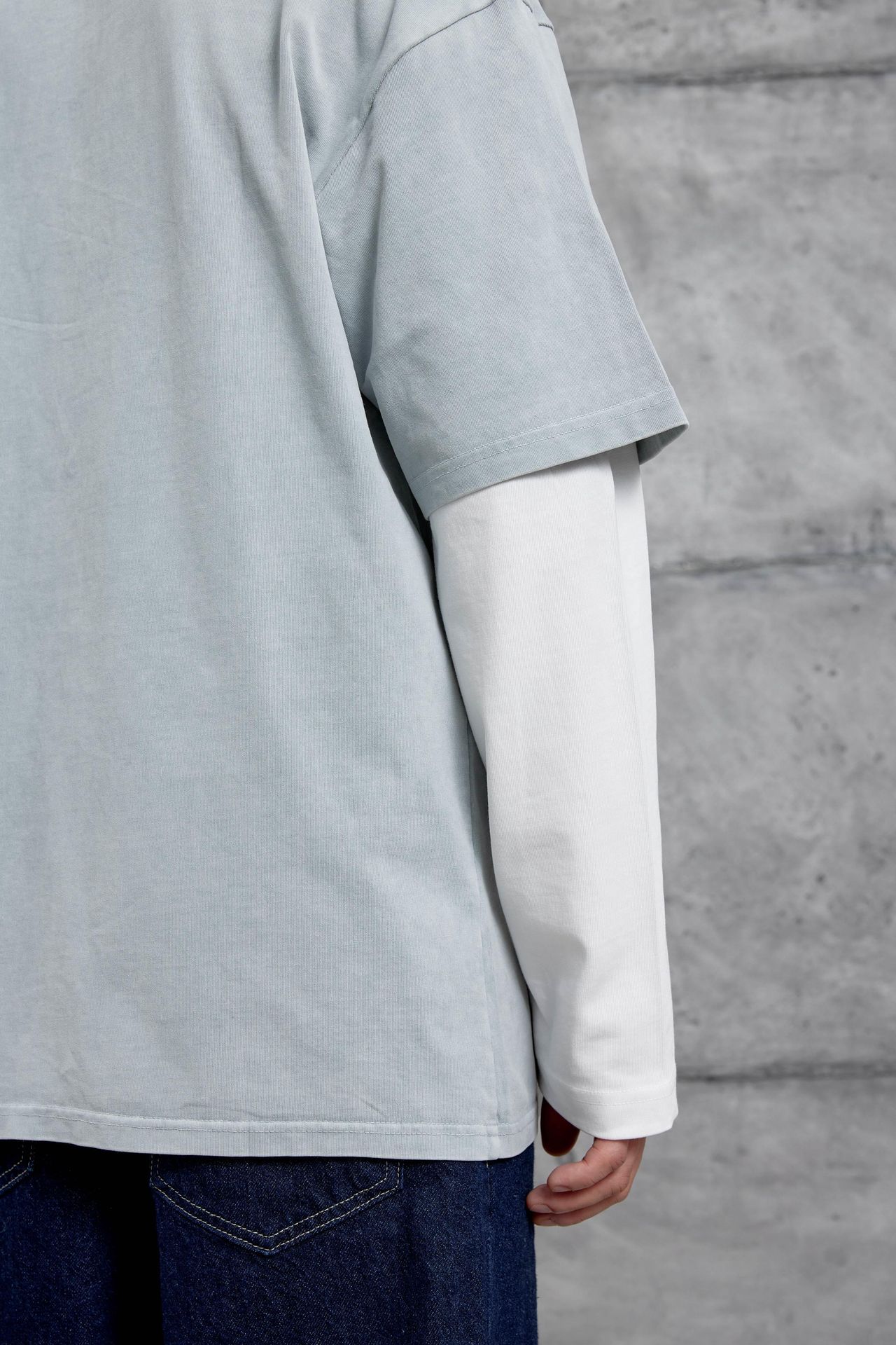 NOMARC Baskılı Bol Bisiklet Yaka Sweatshirt 3