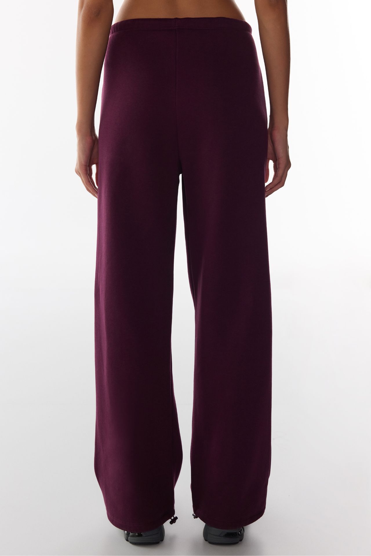 PENTI Adjustable Waist Brushed Wide-Leg Sweatpants 3