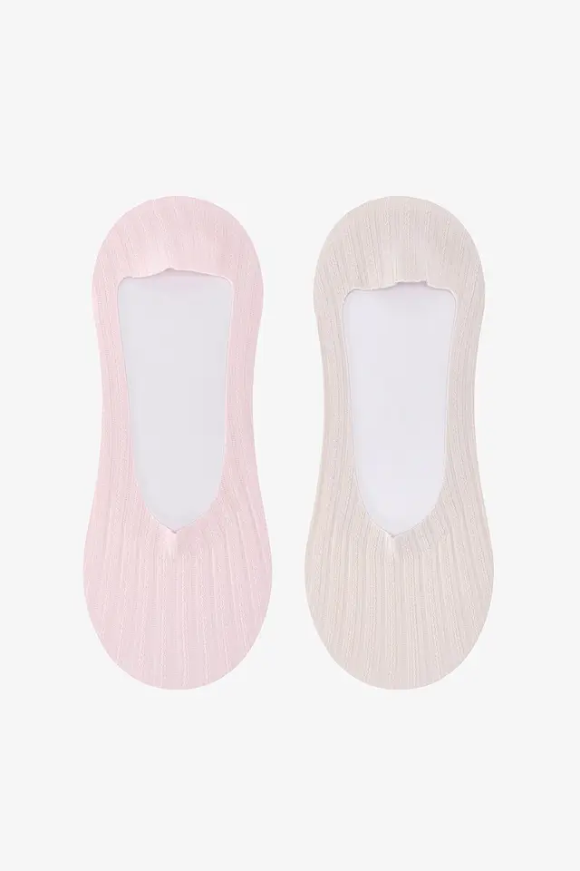 PENTI Jacquard Seamless 2 Pairs Ballet Socks