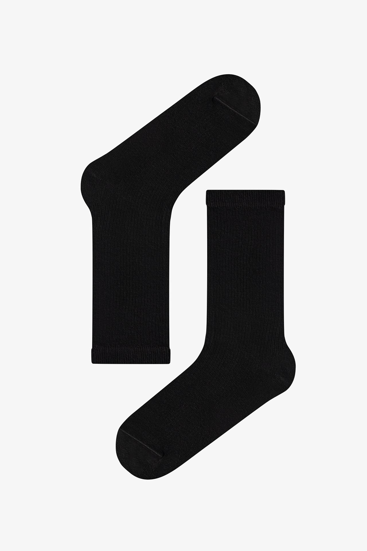 PENTI Double Cotton Ribbed Crew Socks 4