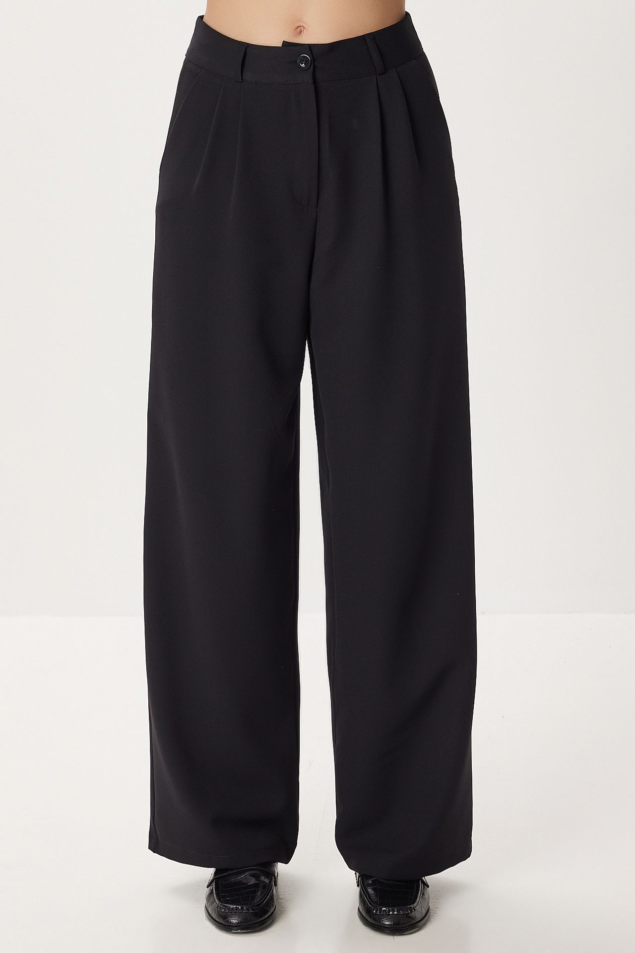 ISTANBUL High Waist Wide Leg Palazzo Pants 3