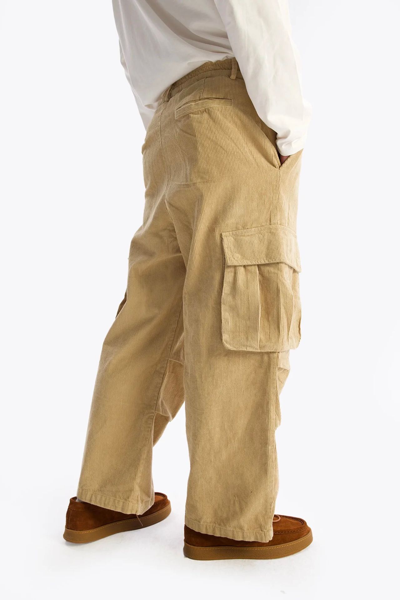 GIESTO Men's Cotton Gabardine Wide-Leg Pants 1