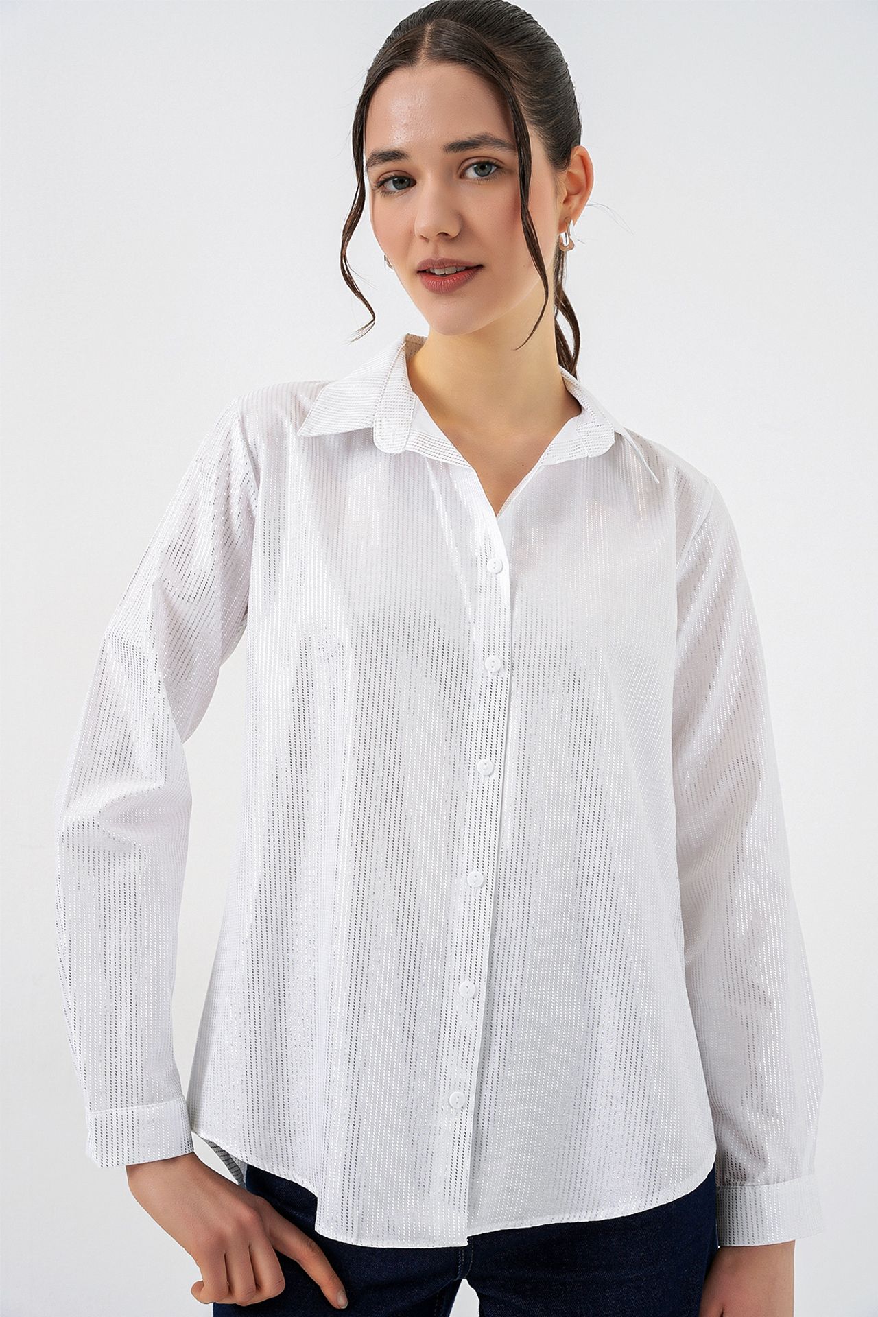 BDART Oversized Abstract Print Button-Front Shirt 3