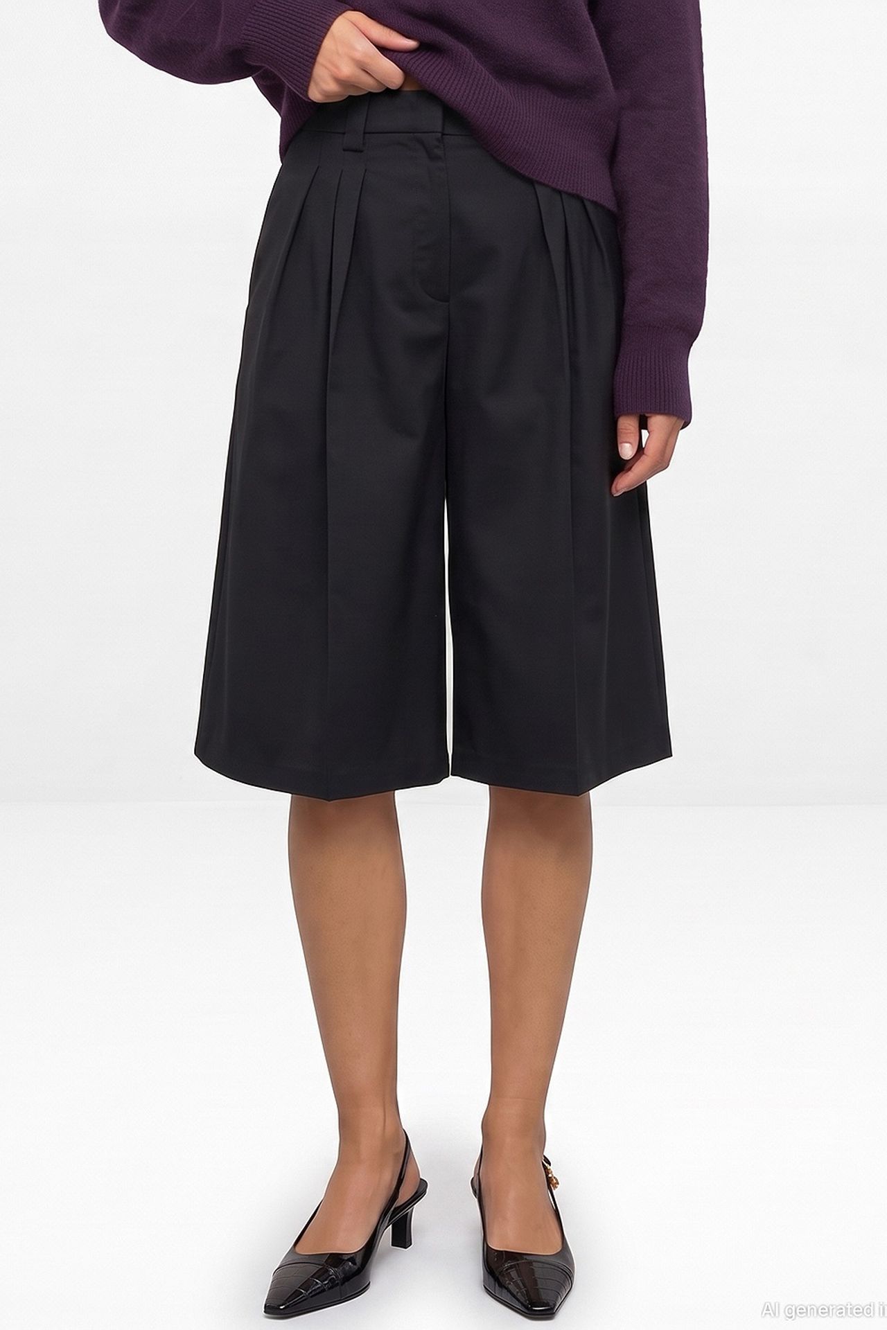 DILVIN Women's Tailored Shorts 3