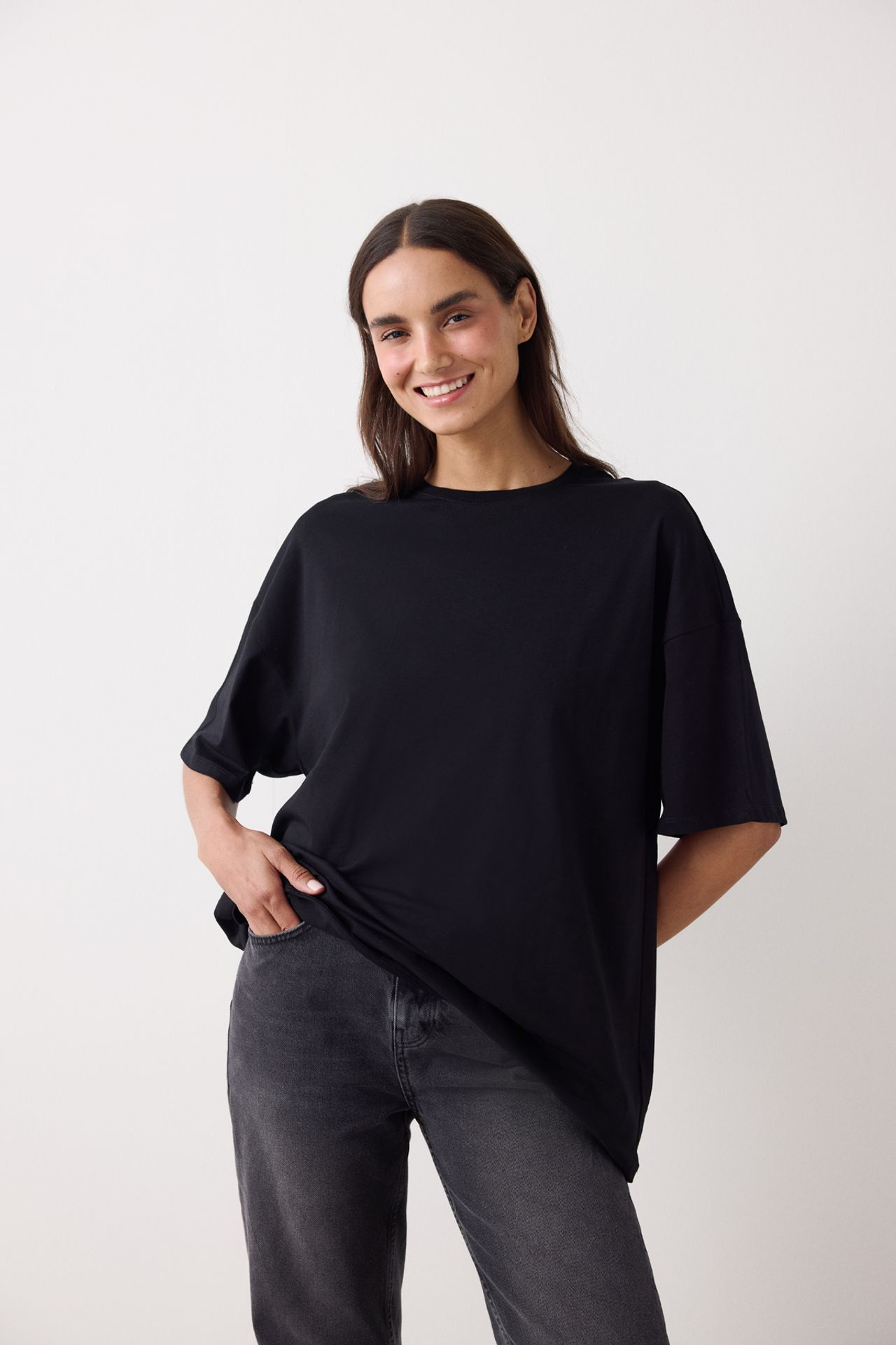 PENTI Basic Oversized Short Sleeve T-Shirt 3