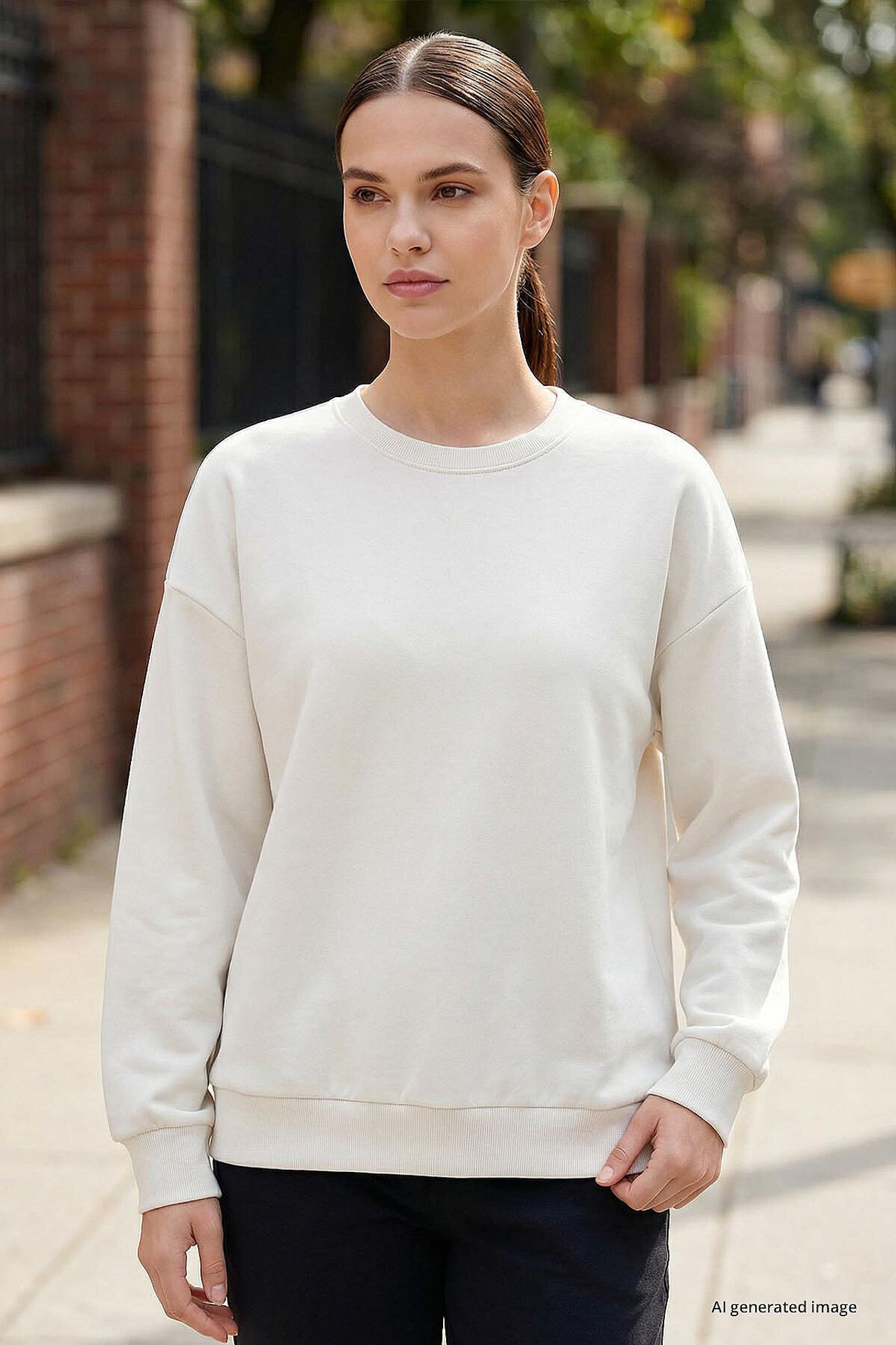 TOMMY Women’s Cotton Blend Sweatshirt 3