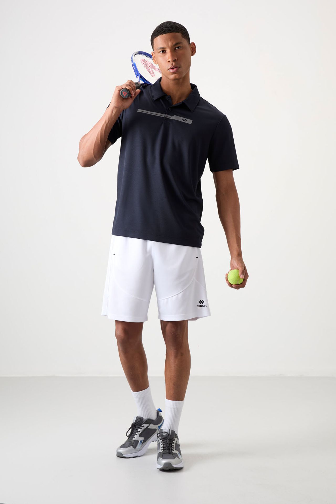 TOMMY Men's Polo Collar Button T-Shirt 2