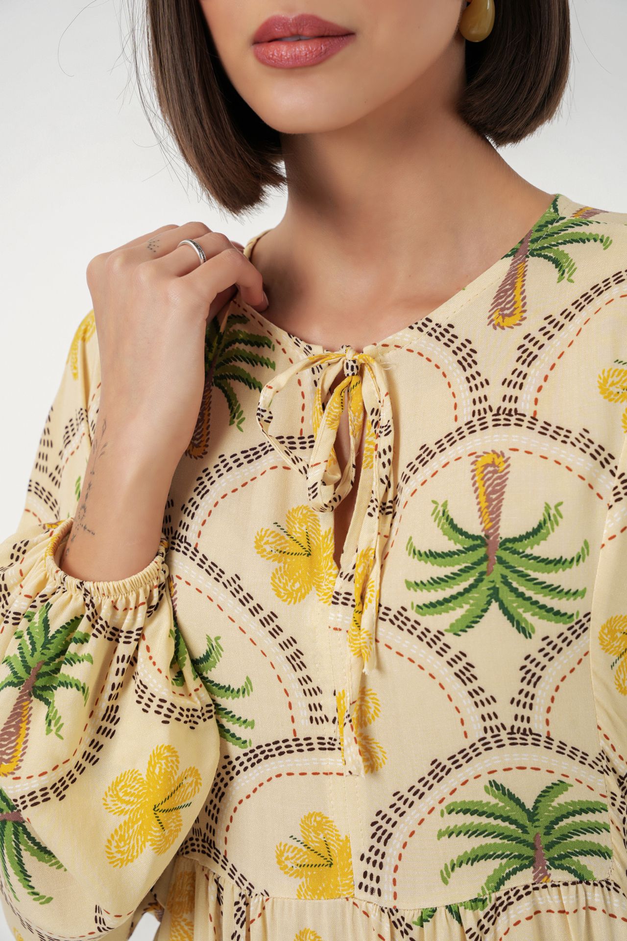 BDART Tropical Printed Maxi Dress with Button Closure 5