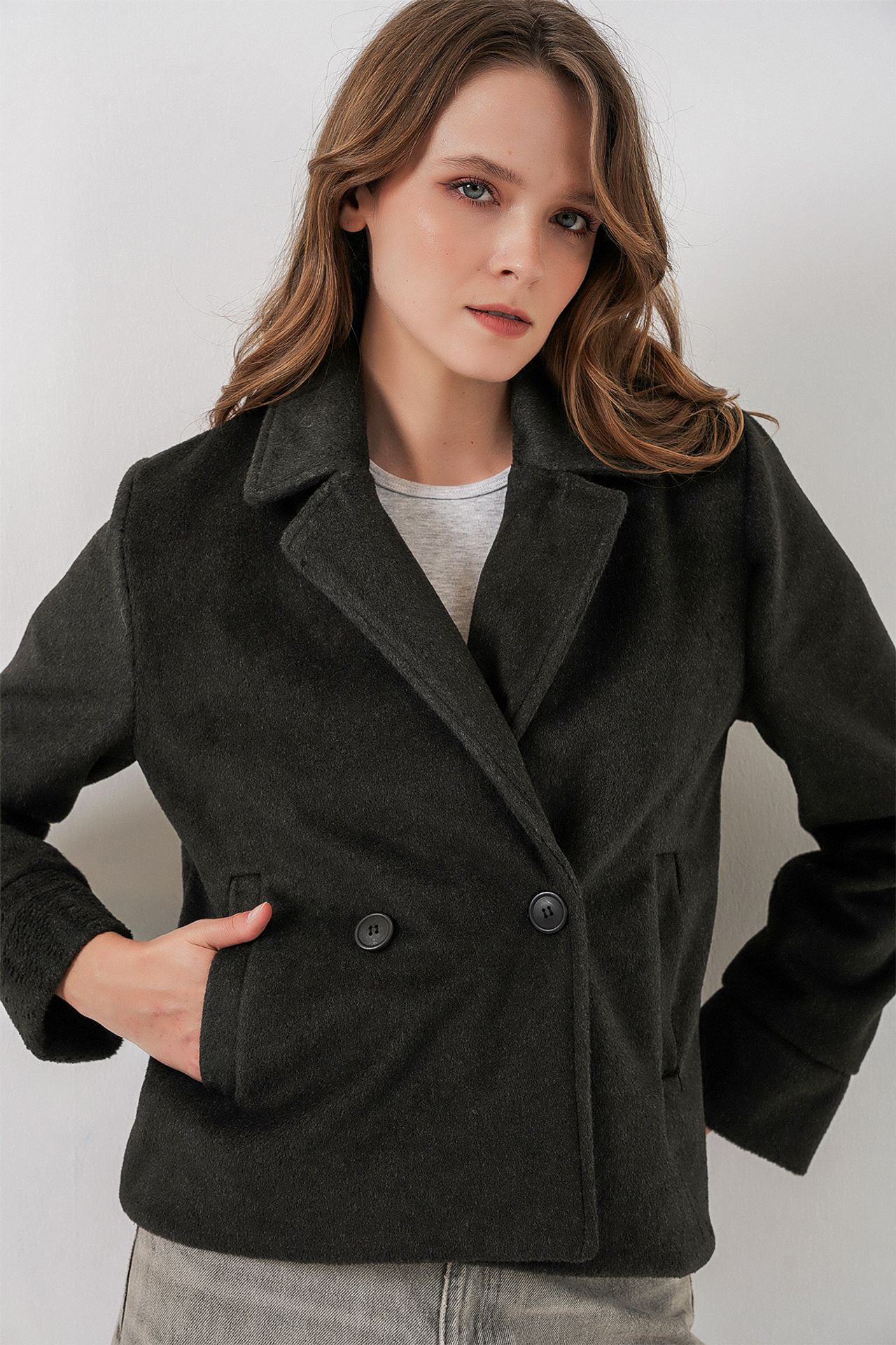 BDART Textured Double Breasted Jacket 3