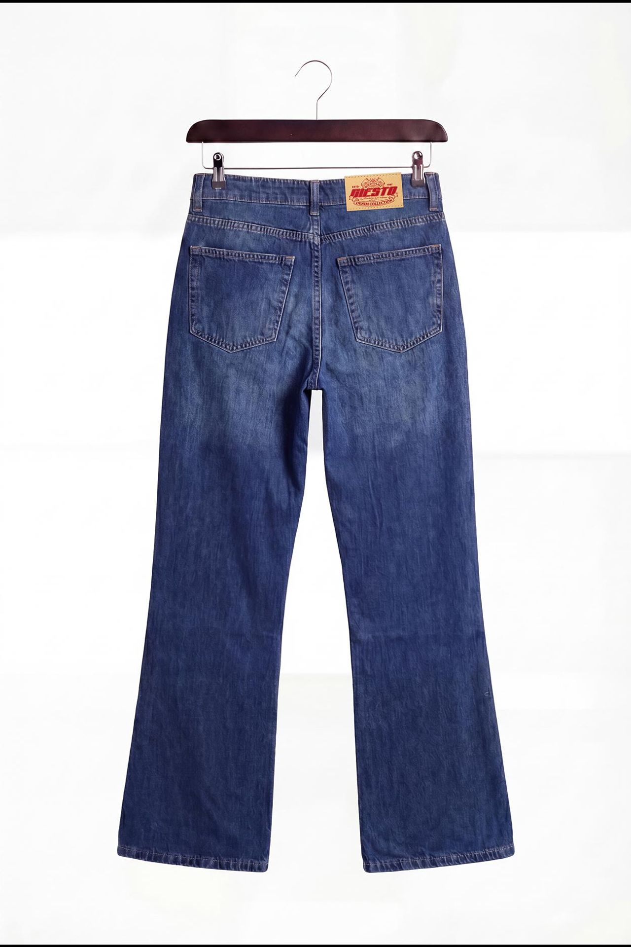 GIESTO Men's Mid-Waist Flare Jeans 2