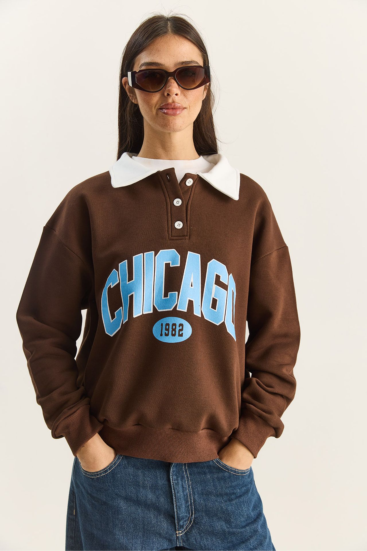LUCCI Oversized Printed Sweatshirt 2