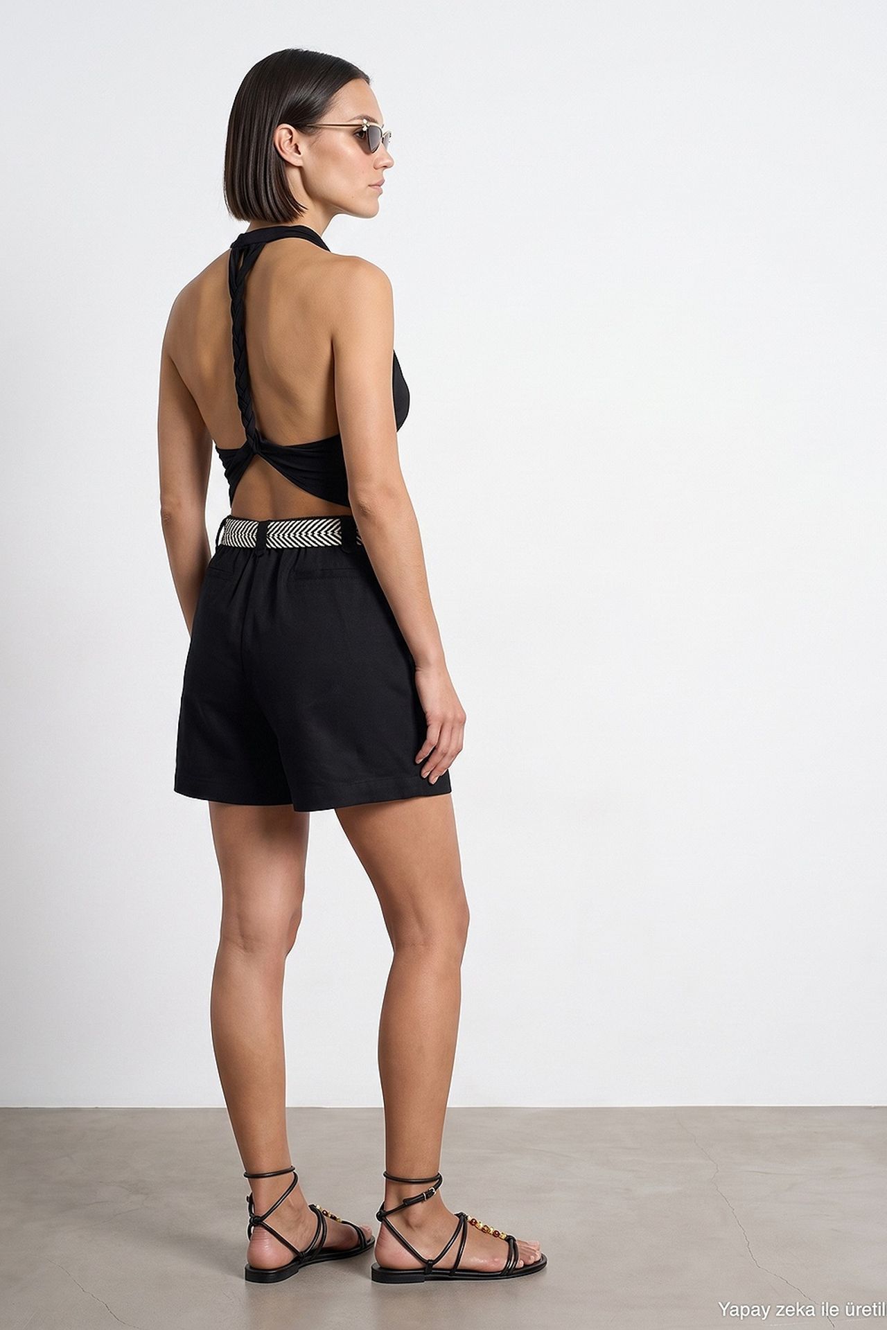 DILVIN Linen Blend Shorts 2