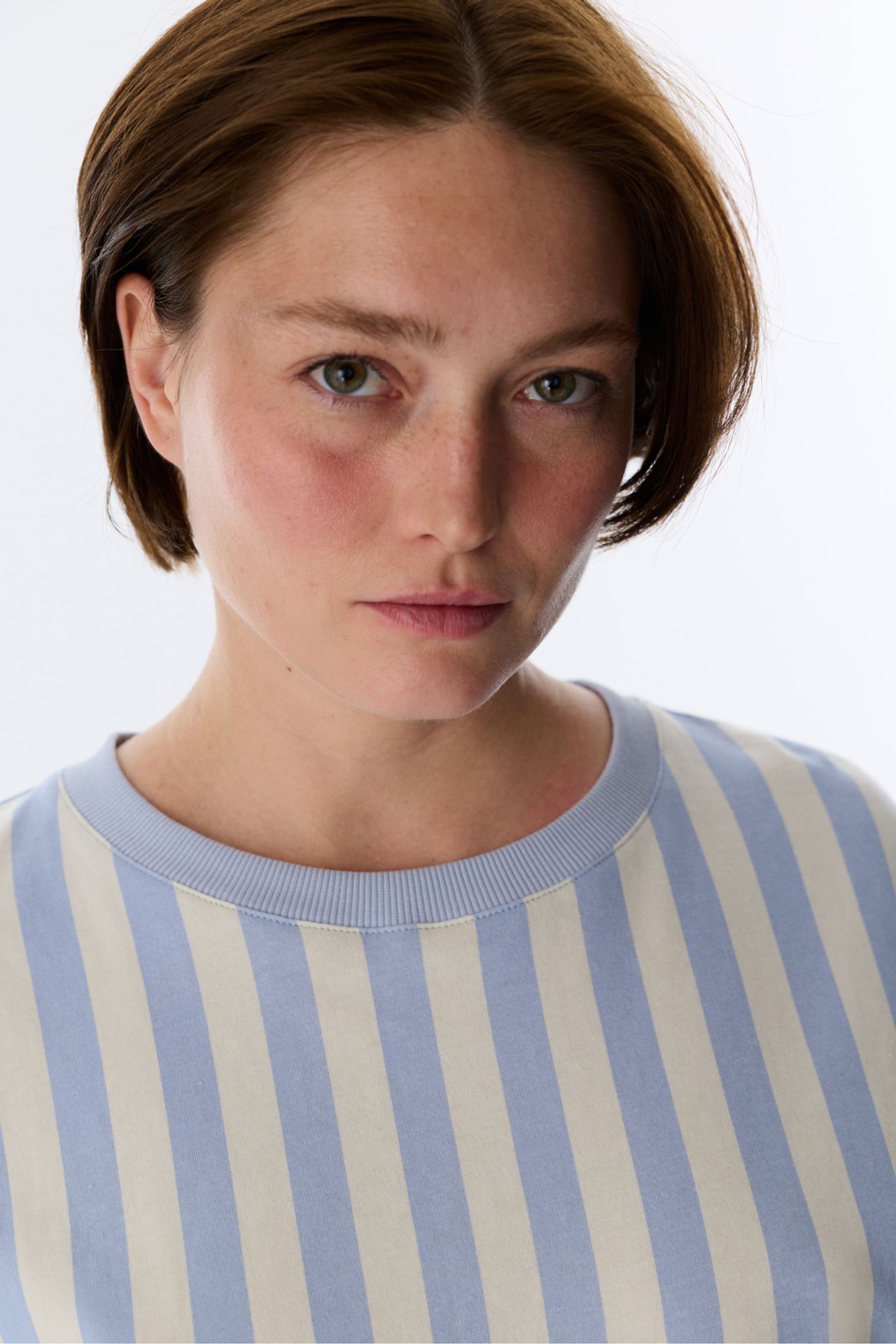 PENTI Relaxed Club Striped Short Sleeve T-Shirt Pajama Top 3