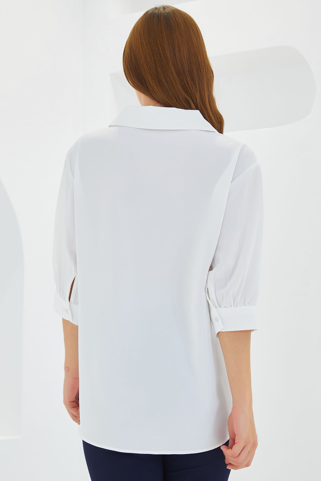 BDART Polo Collar Loose Fit Blouse 5