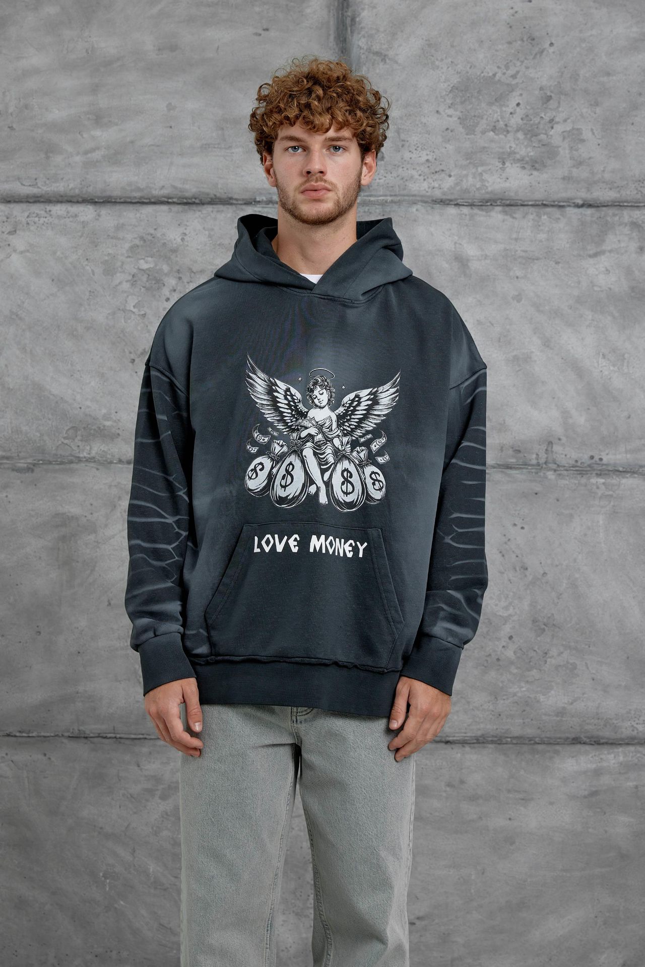NOMARC Baskılı Kapüşonlu Oversize Sweatshirt 1