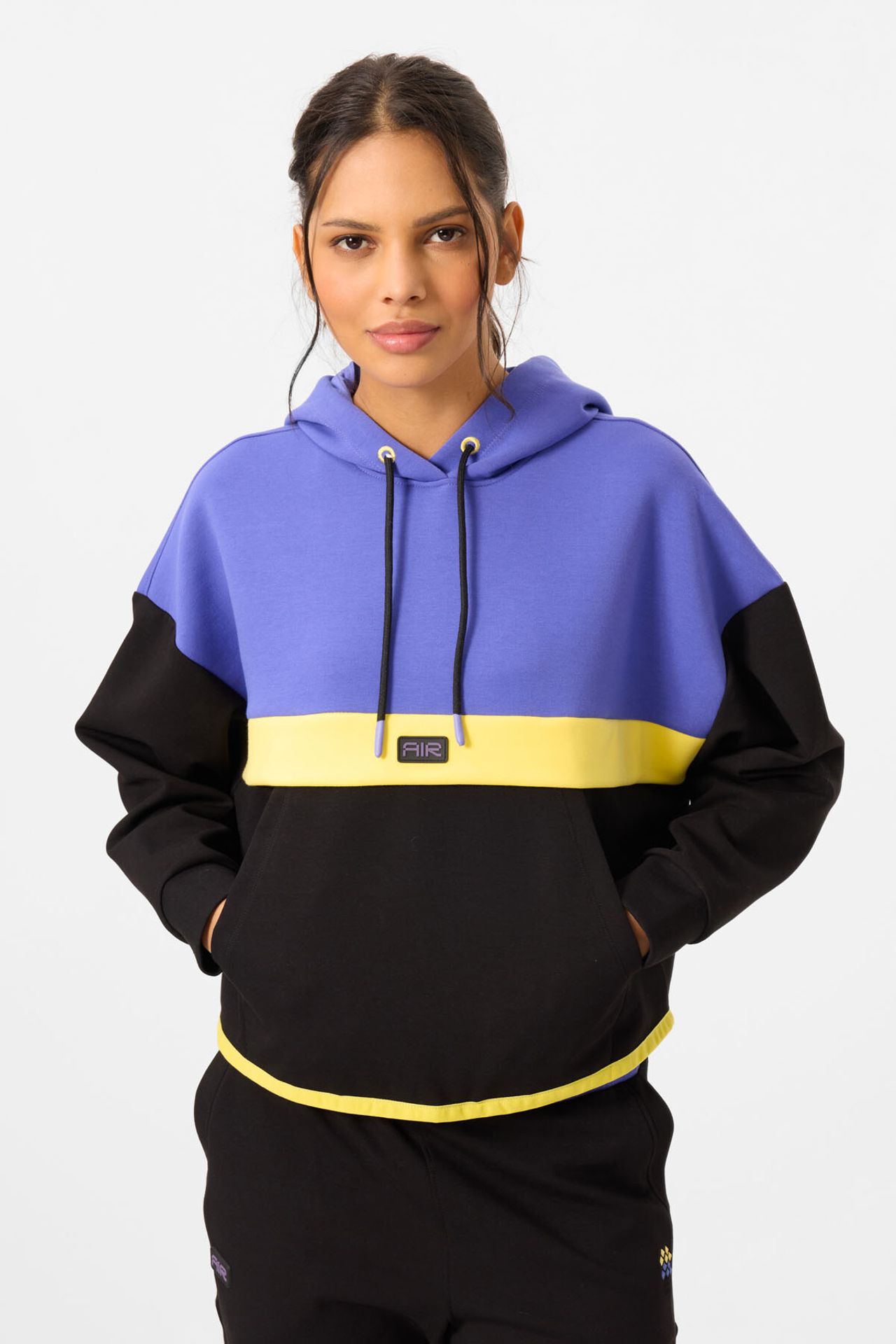 TOMMY Color-Blocked Hooded Sweatshirt And Pants Set 2