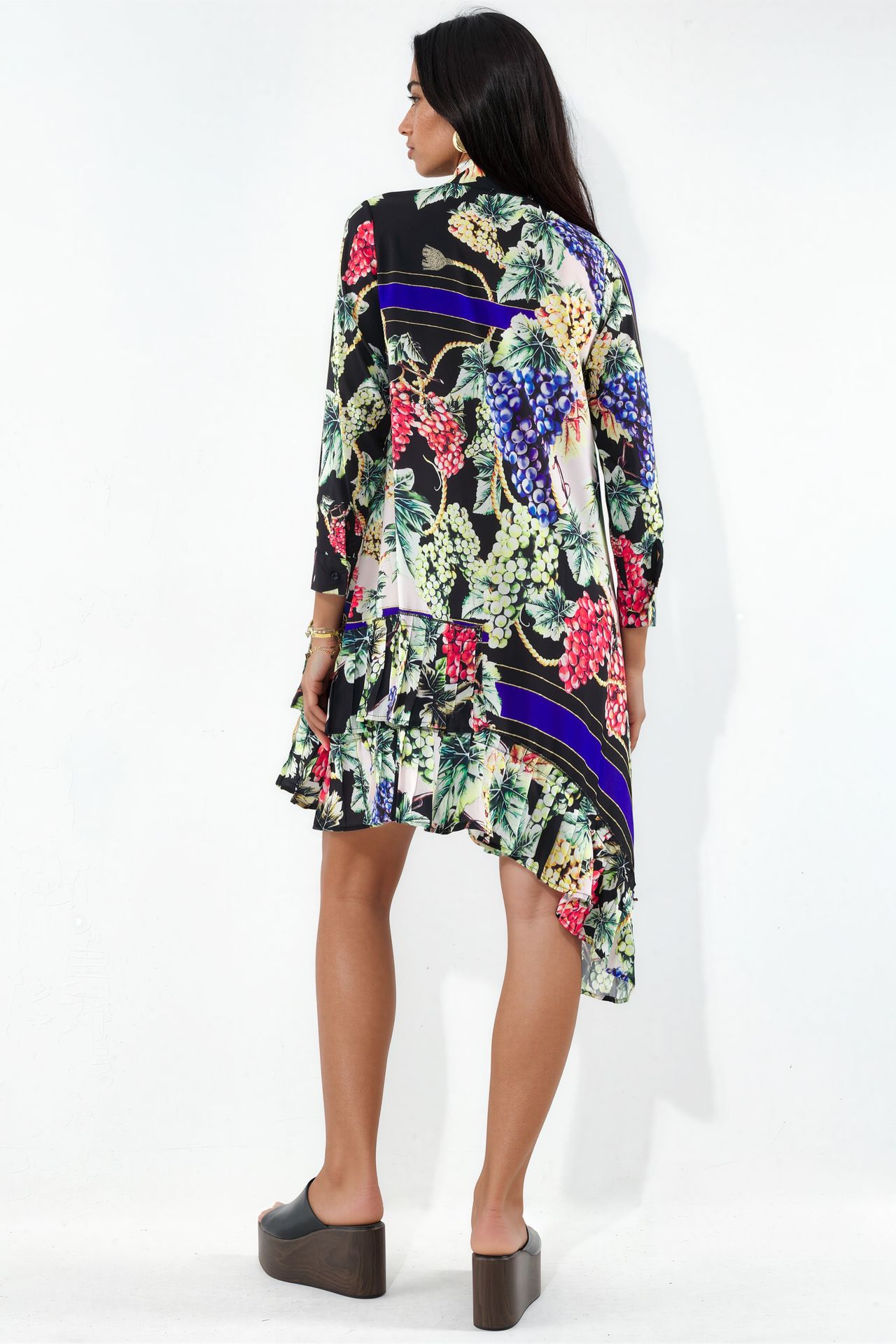MSN Floral Chiffon Mini Dress 5