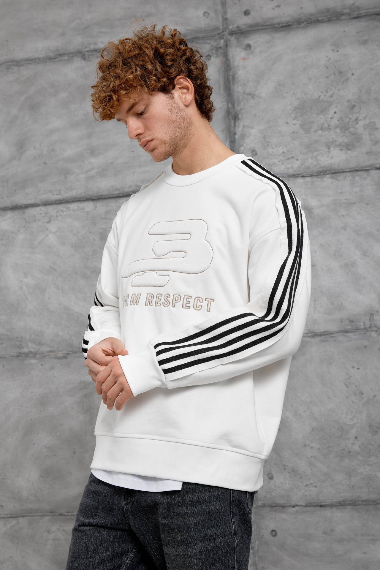 NOMARC Rahat Kesimli Bisiklet Yaka Sweatshirt 1