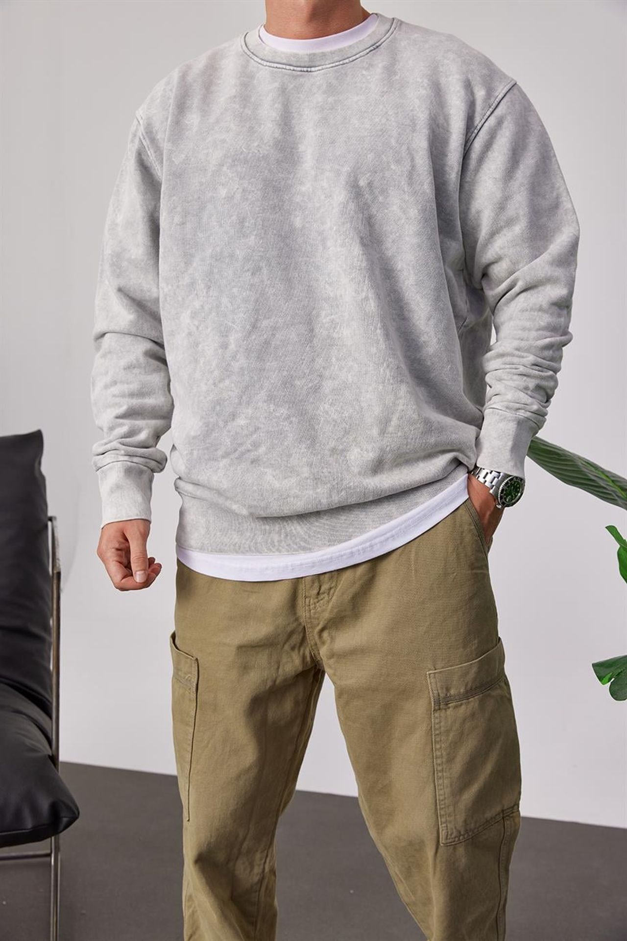 NOMARC Rahat Bisiklet Yaka Sweatshirt 2