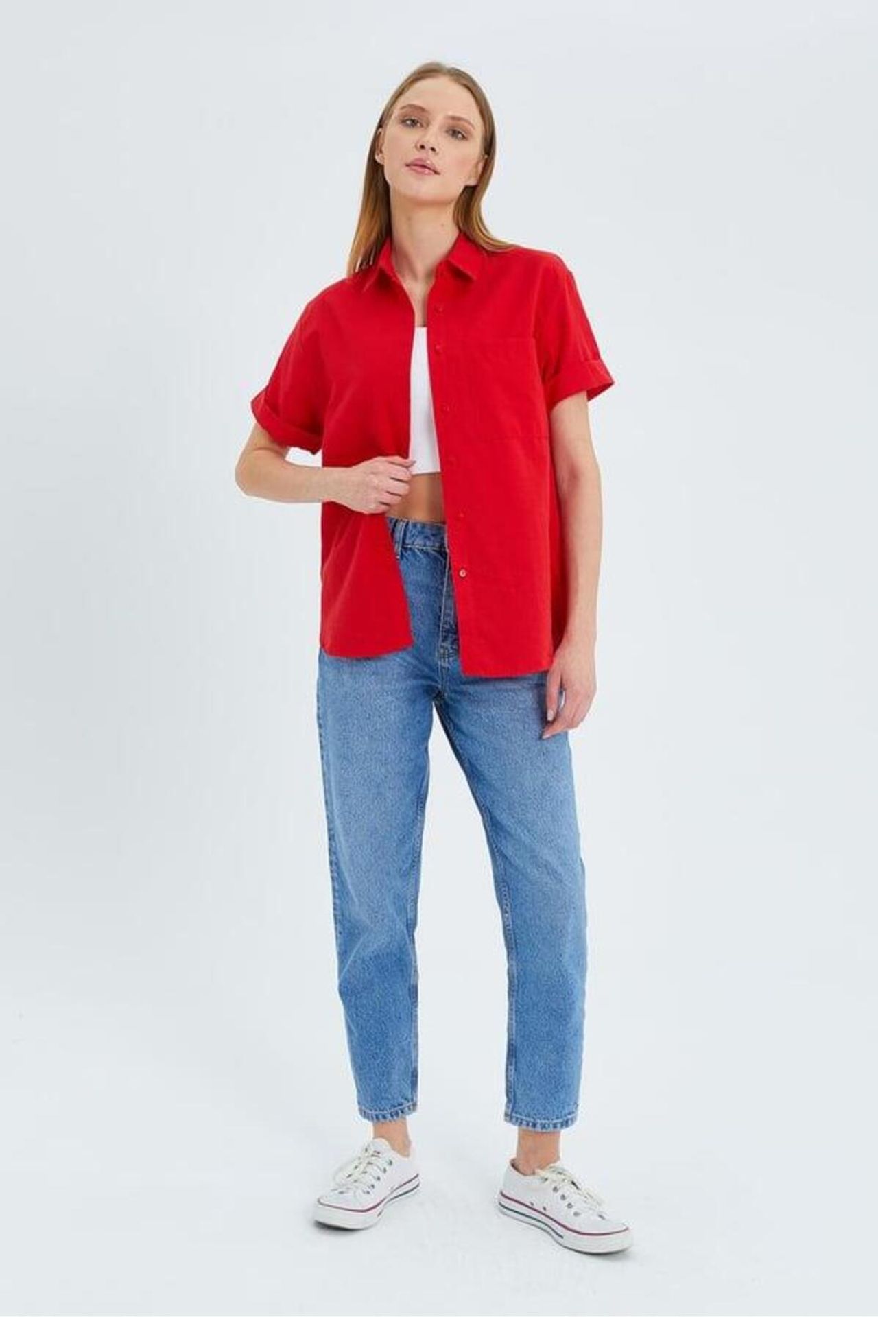 MIXRAY Short Sleeve Shirt with Pockets 2