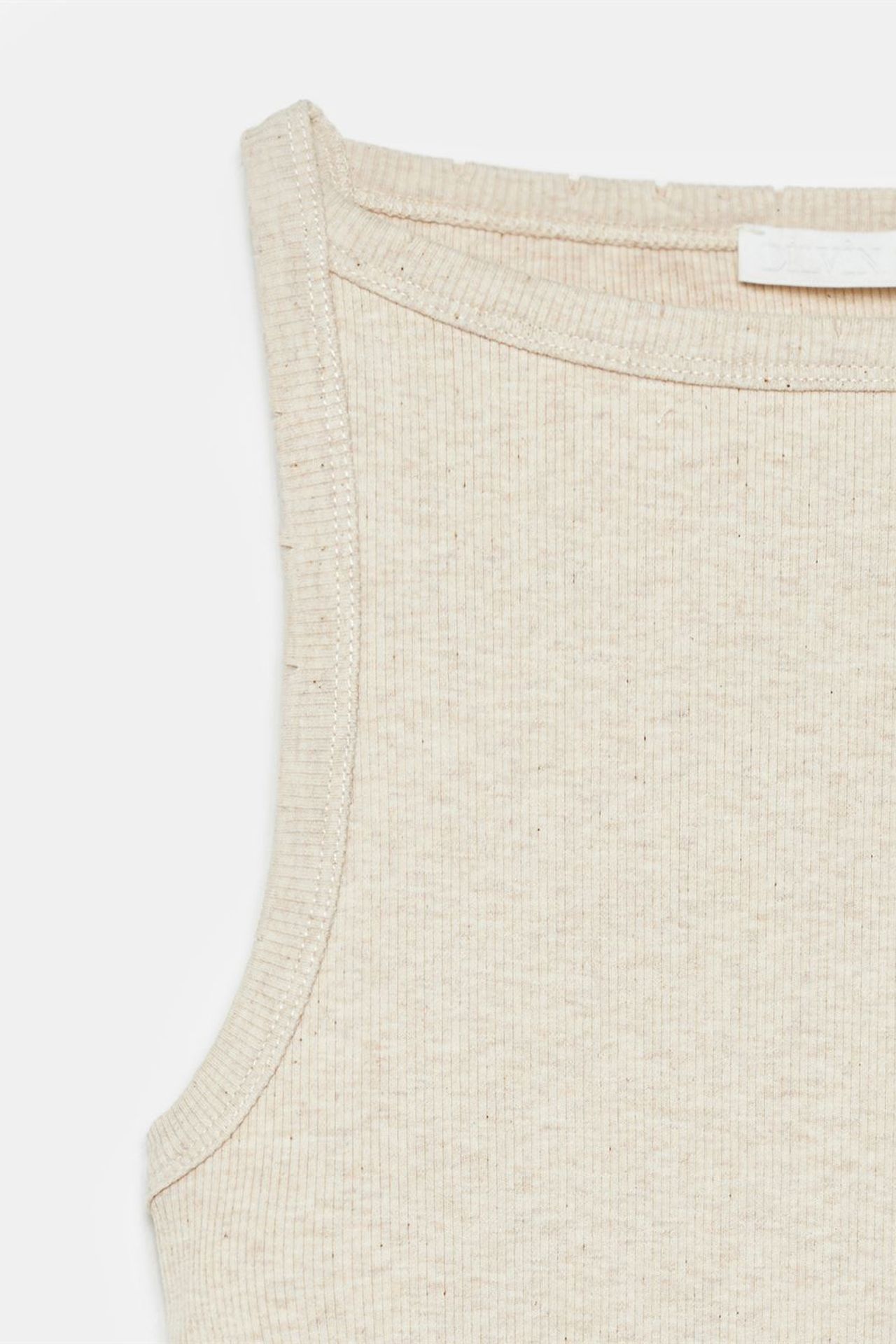 DILVIN Ribbed Cotton Halterneck Blouse 7