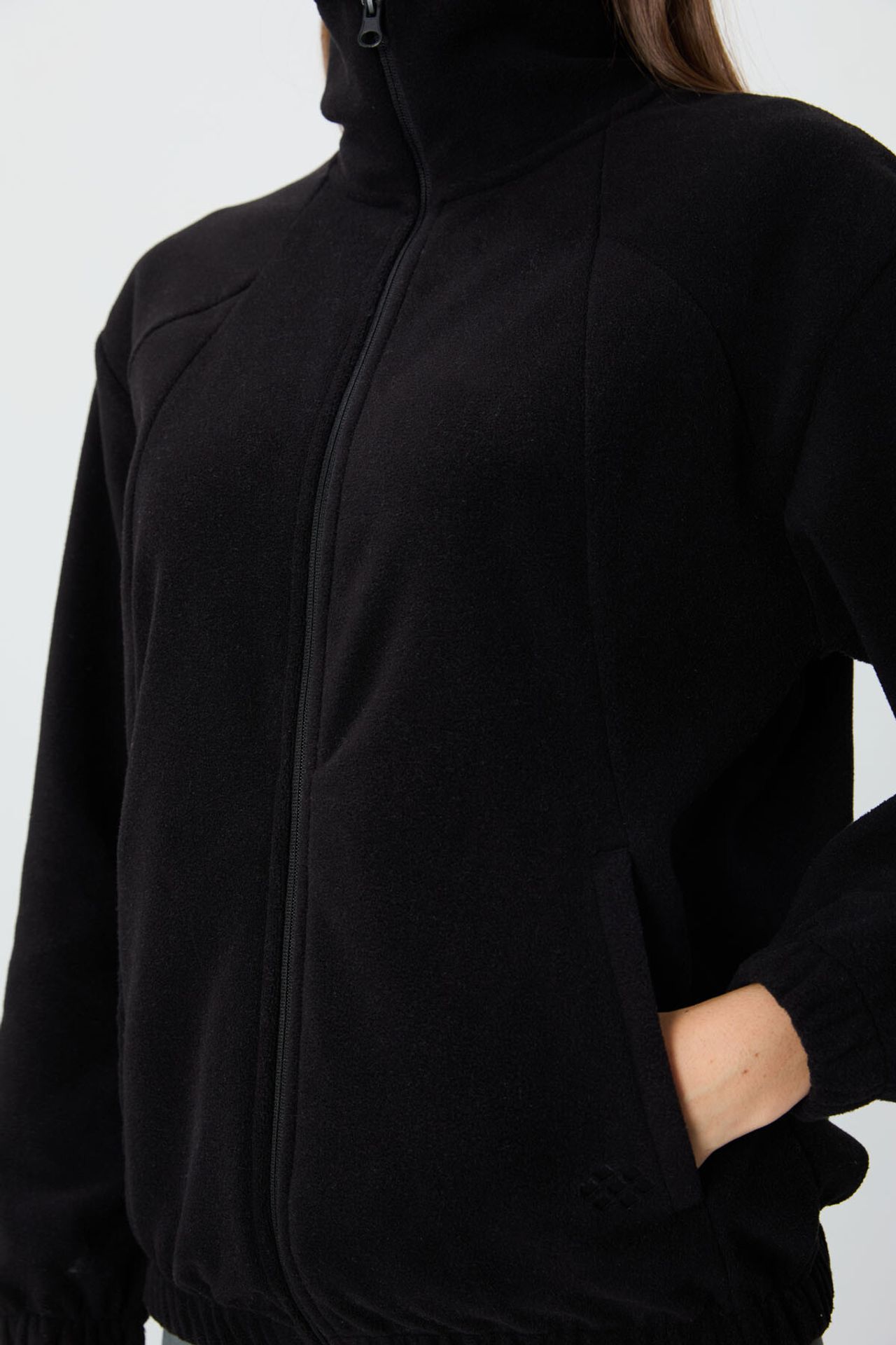TOMMY Color Block Oversized Zip-Collar Sweatshirt 5