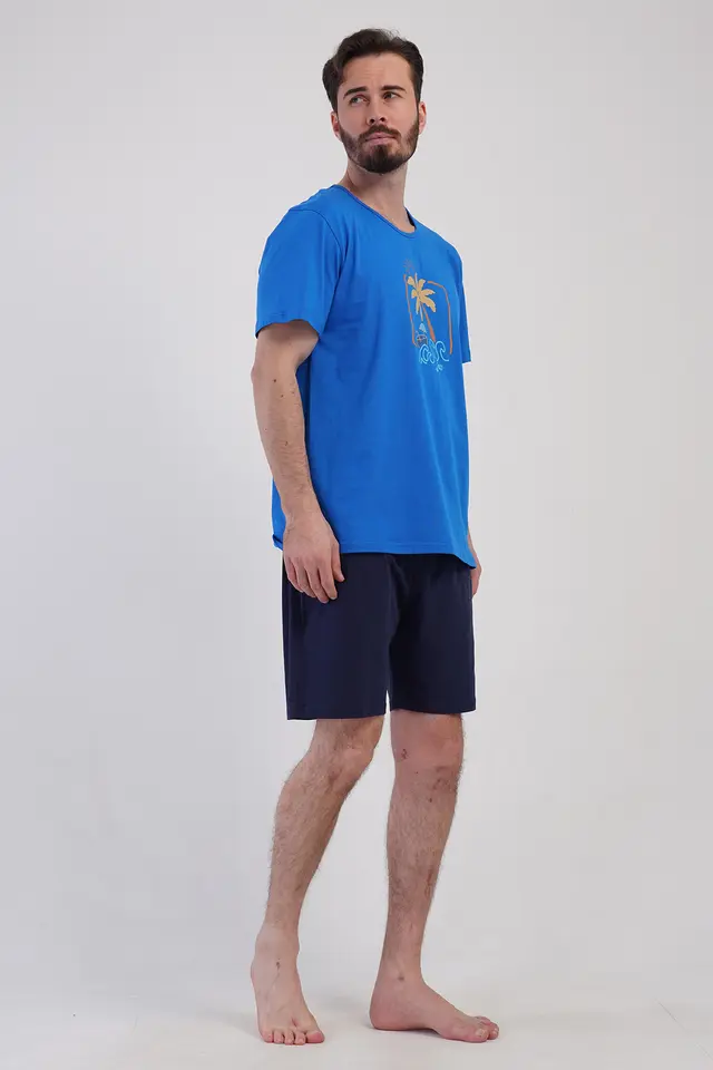YAKE Rahat Baskılı 2 Parçalı Pijama Takımı