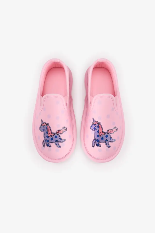 PENTI Girls' Loving Unicorn Textured Slippers