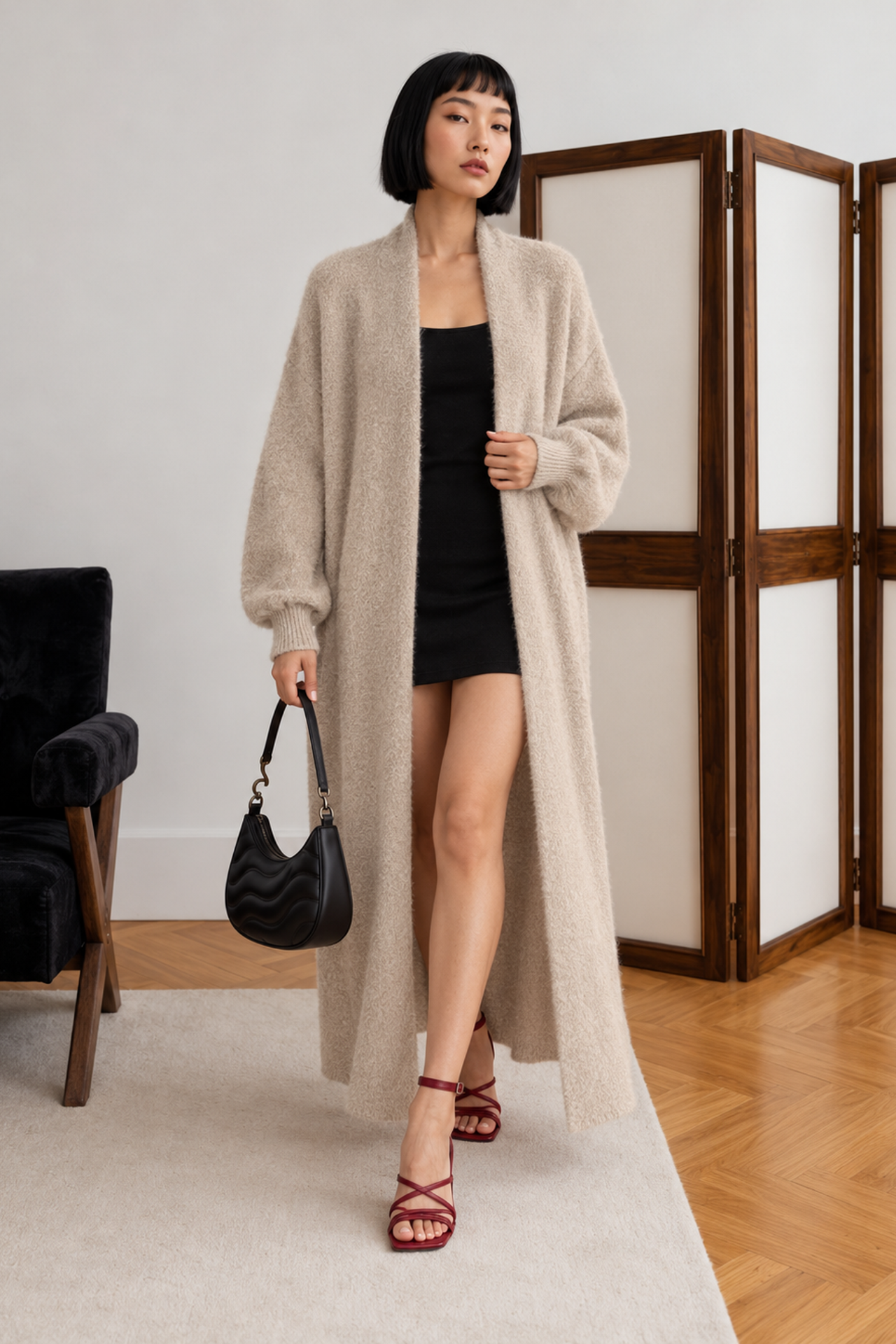 MY FASHION Açık Ön Normal Kalıp Hırka 1