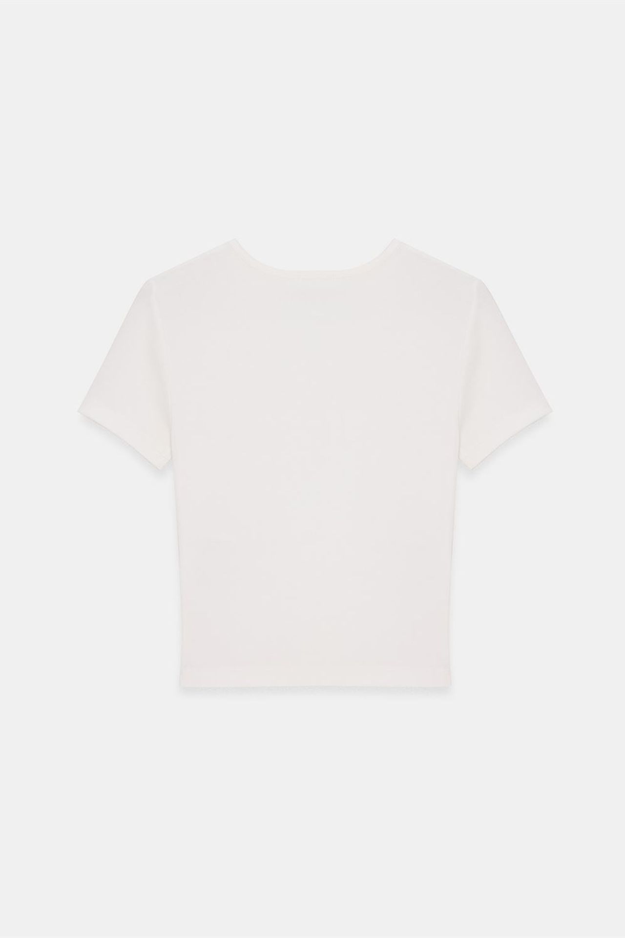 DILVIN Dar Kesim Kısa Jersey Bluz 5