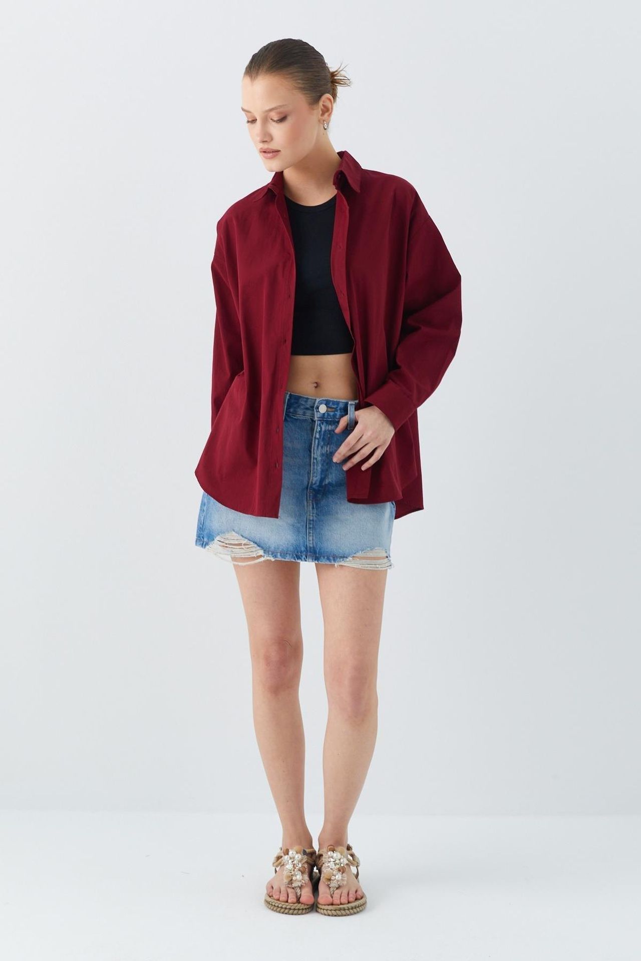 Mixray Long Sleeve Cotton Shirt 2