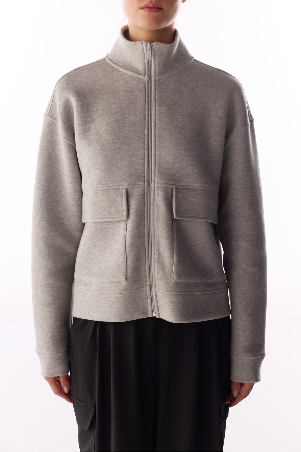 PENTI Mel Pocket Detail Scuba Long Sleeve Jacket 4