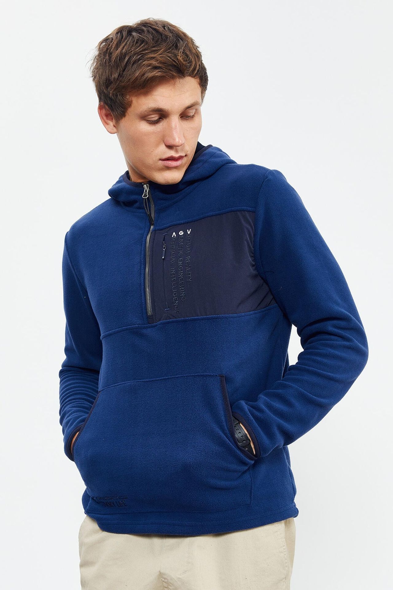 TOMMY Men's Half-Zip Hooded Sweatshirt 5