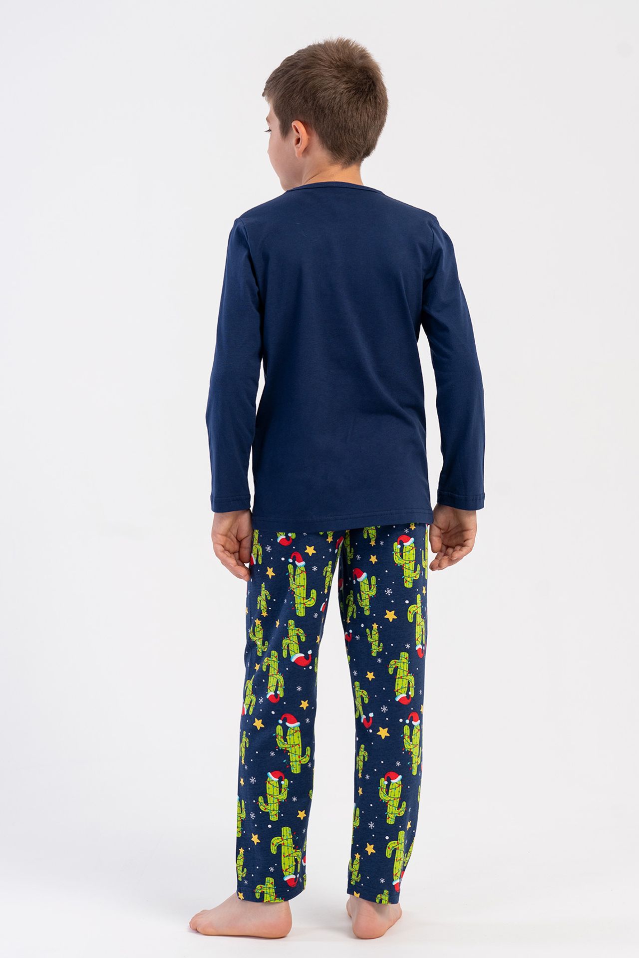 YAKE Uzun Kollu İki Parçalı Pijama Takımı 3