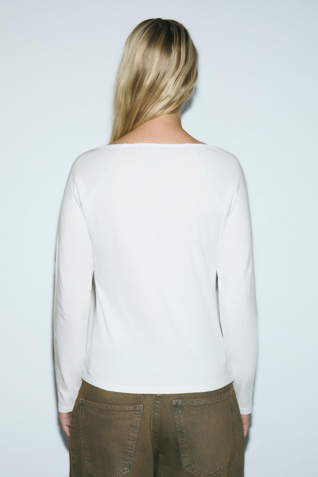 GRIMELANGE Slim Fit Boat Neck Blouse 6