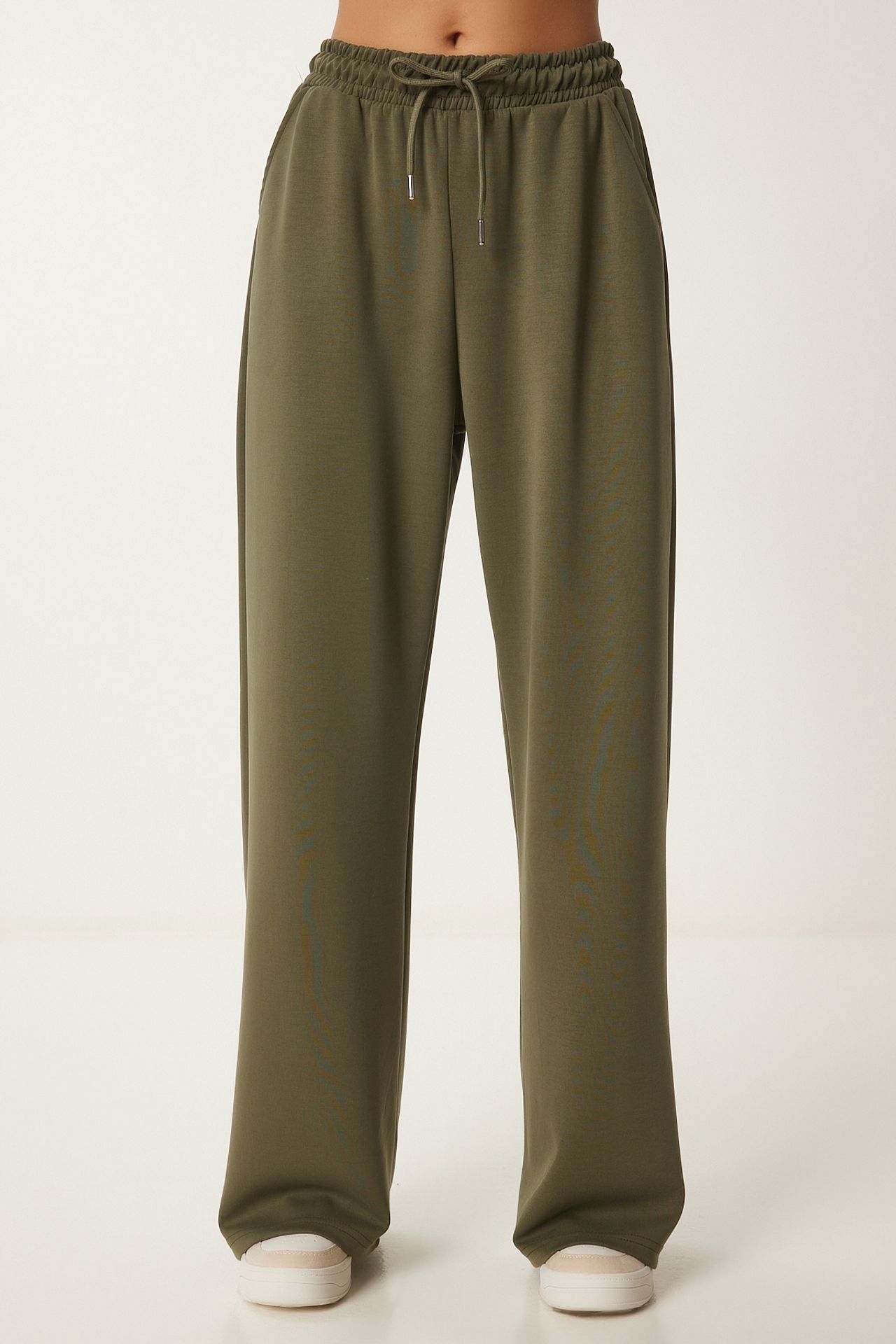 ISTANBUL Wide Leg Drawstring Waist Sweatpants 4