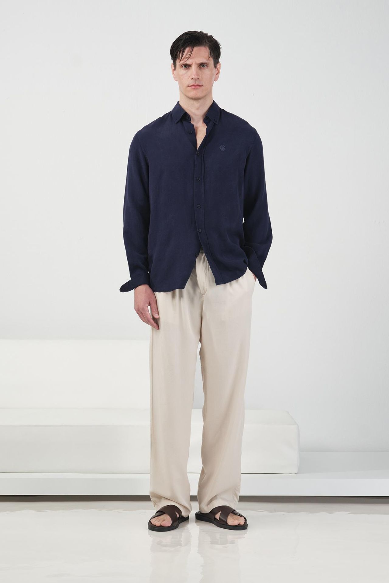 GIESTO Tencel Button-Up Shirt 2