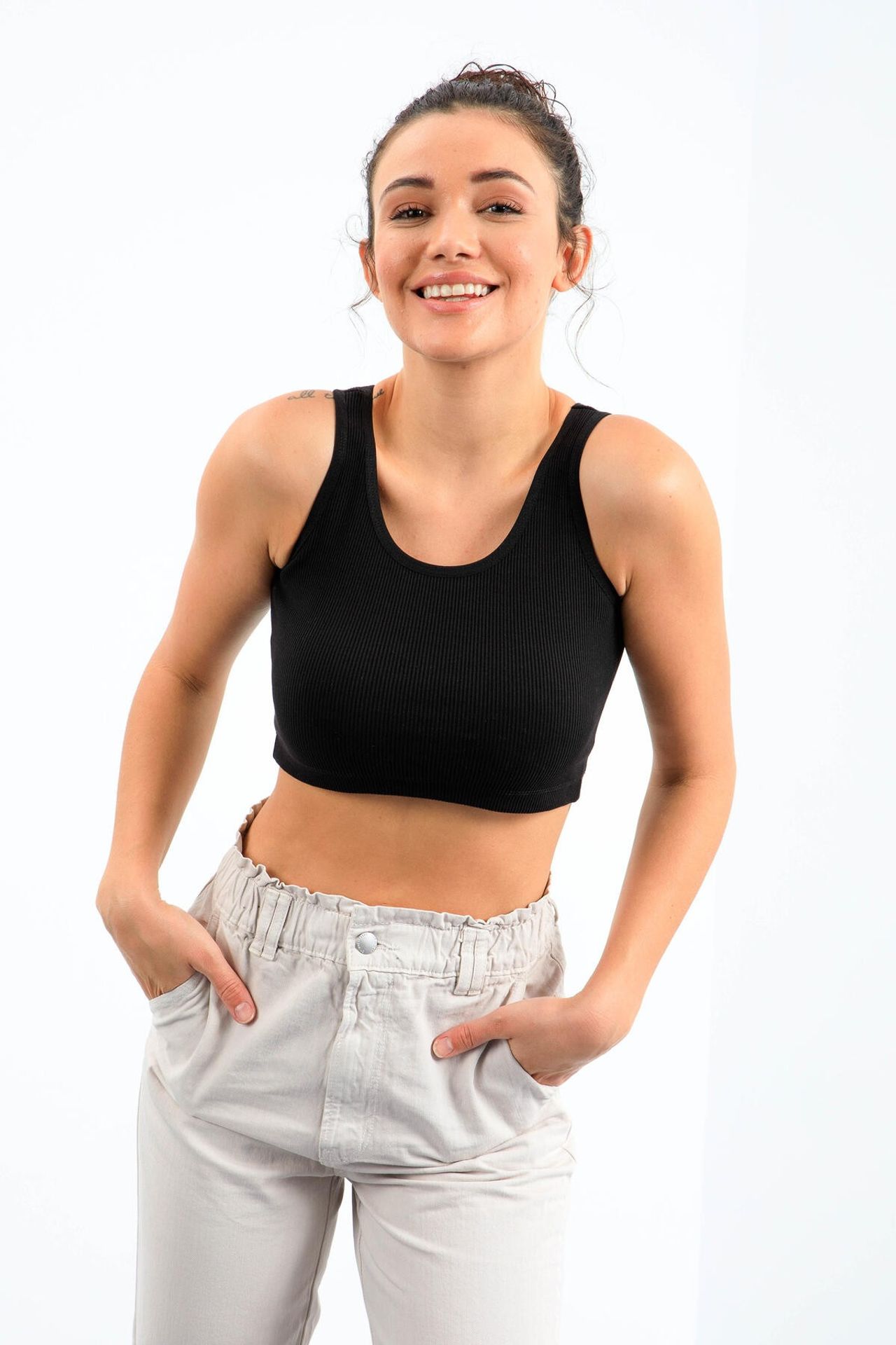 TOMMY Ribbed Sleeveless Crop Top 4