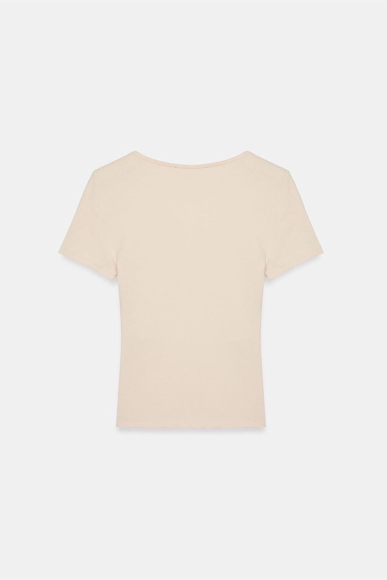 DILVIN Fitted V-Neck Short-Sleeve T-Shirt 6
