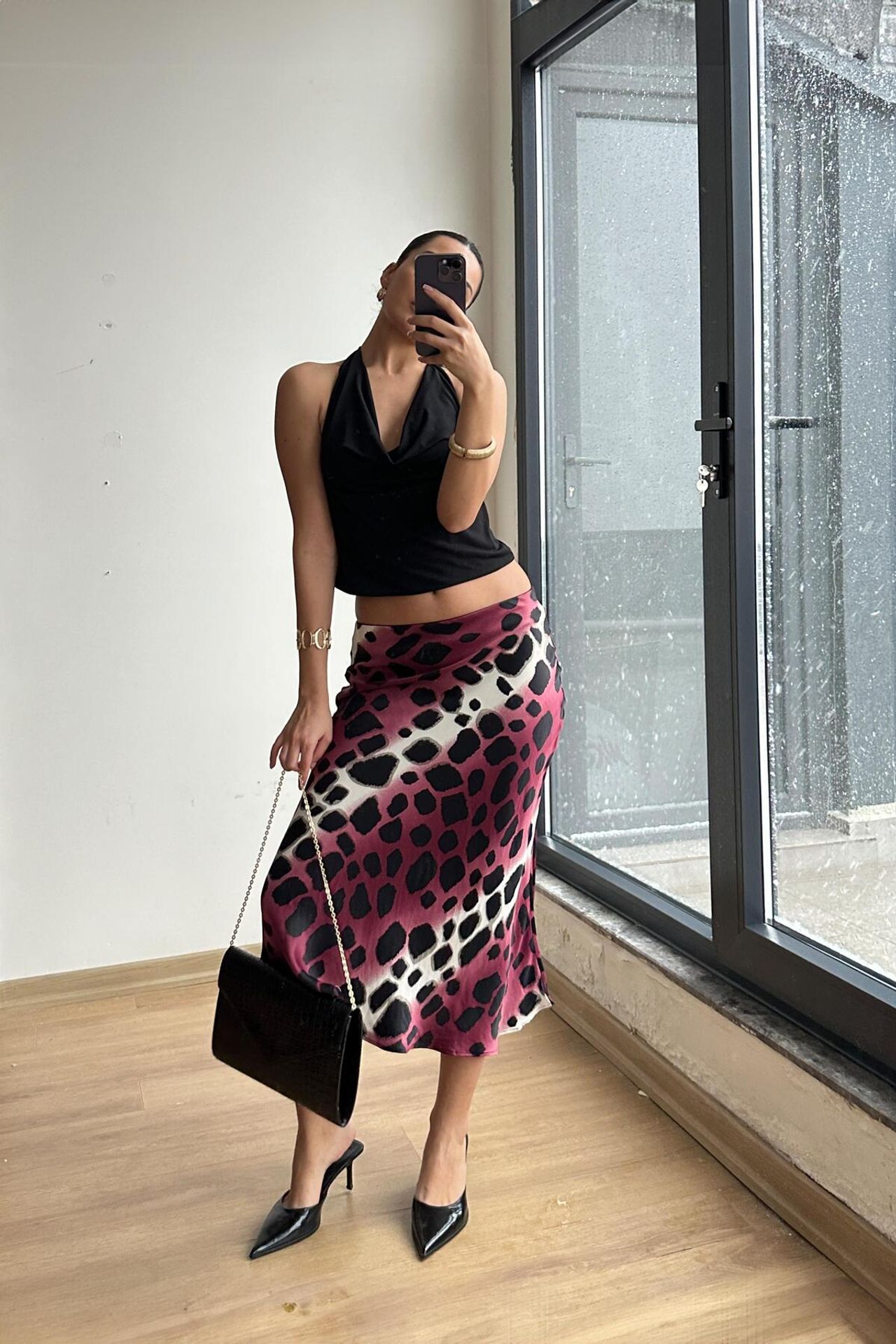 Mixray Leopard Midi Skirt 4