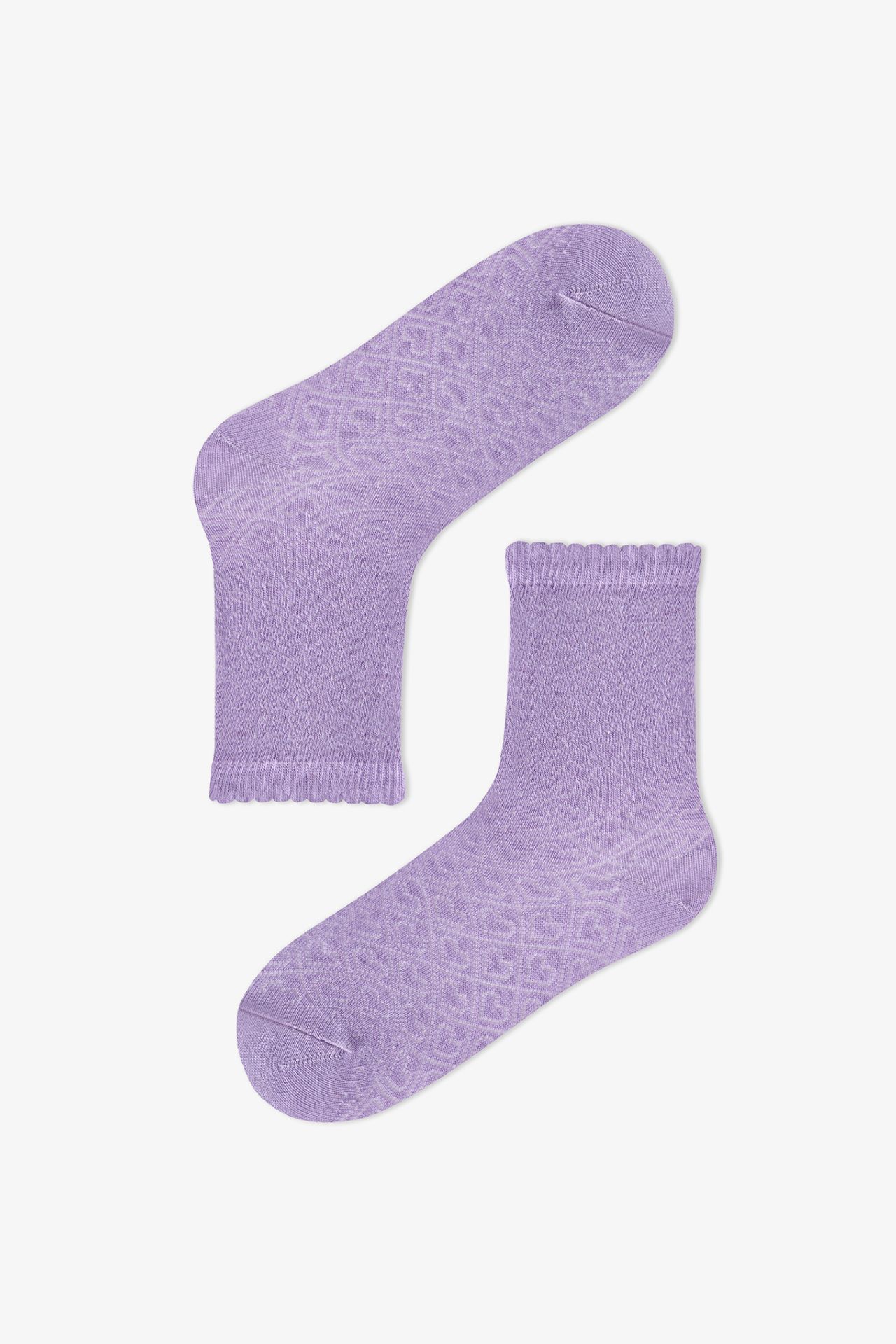 PENTI Girls' Essential Colors Cotton 2-Pack Crew Socks 3